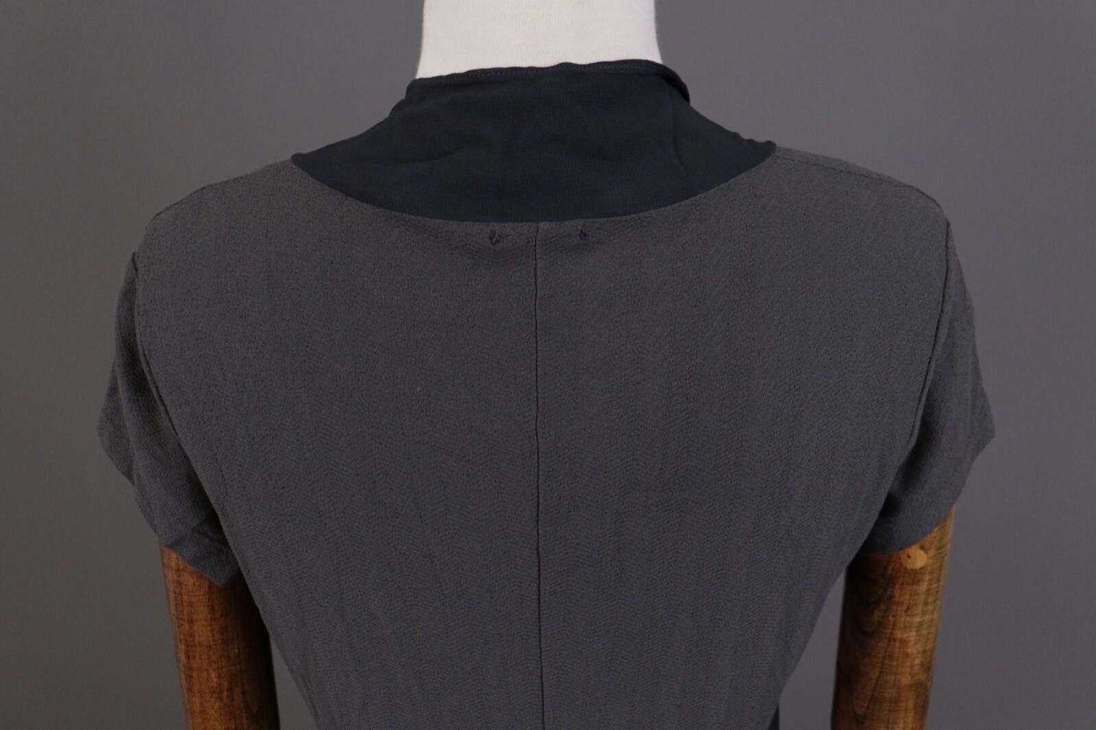 Designer Transit Par Such 212 Gray Summer Top Shirt Size 3 / L Size M / US 6-8 / IT 42-44 - 12 Thumbnail
