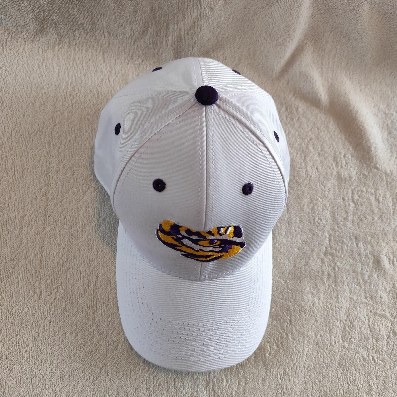 The Game The Game White LSU Tigers 5-Panel Trucker Adjustable Hat Size ONE SIZE - 2 Thumbnail