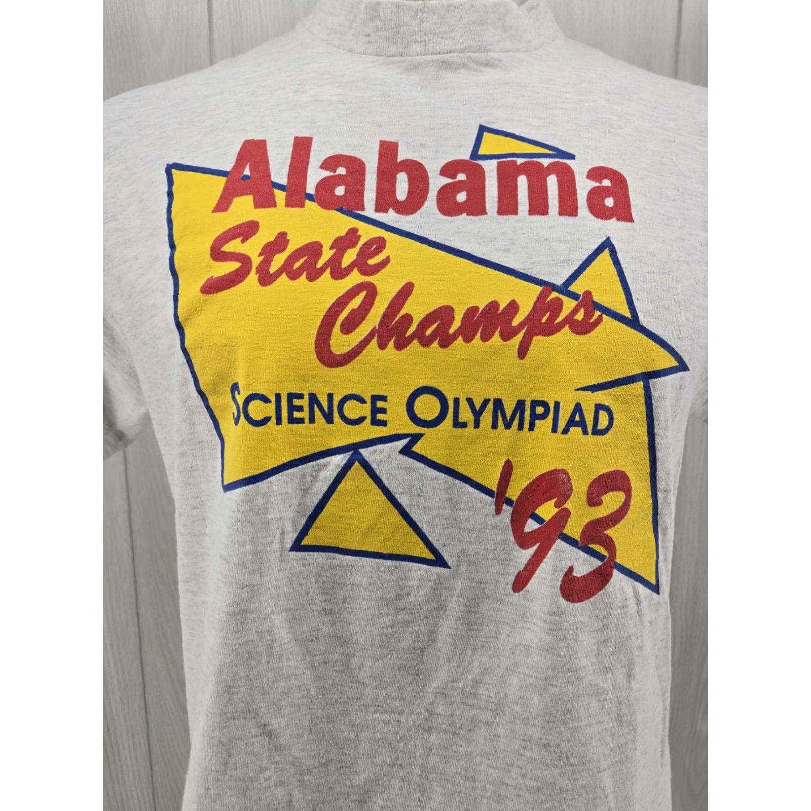 Vintage VINTAGE Alabama State Champs Science Olympiad 1993 Shirt Gray Mens L Skeptic? Size US L / EU 52-54 / 3 - 3 Thumbnail