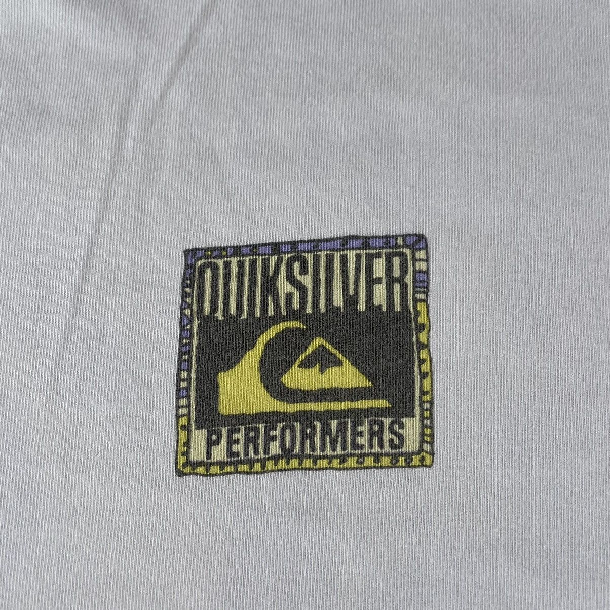 Quiksilver × Vintage 🔥🔥Distress Vintage Quiksilver Performers Big Log Surf Tee Size US M / EU 48-50 / 2 - 5 Thumbnail