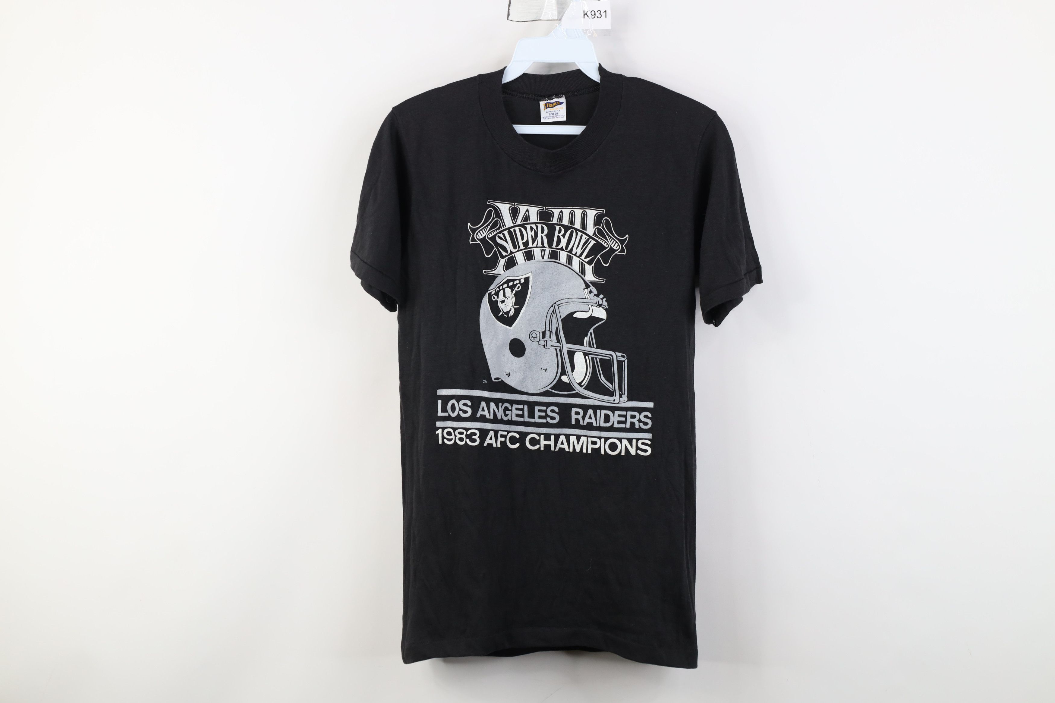 Vintage Vintage 80s Los Angeles Raiders LA Raiders Football T-Shirt Size US S / EU 44-46 / 1 - 1 Thumbnail
