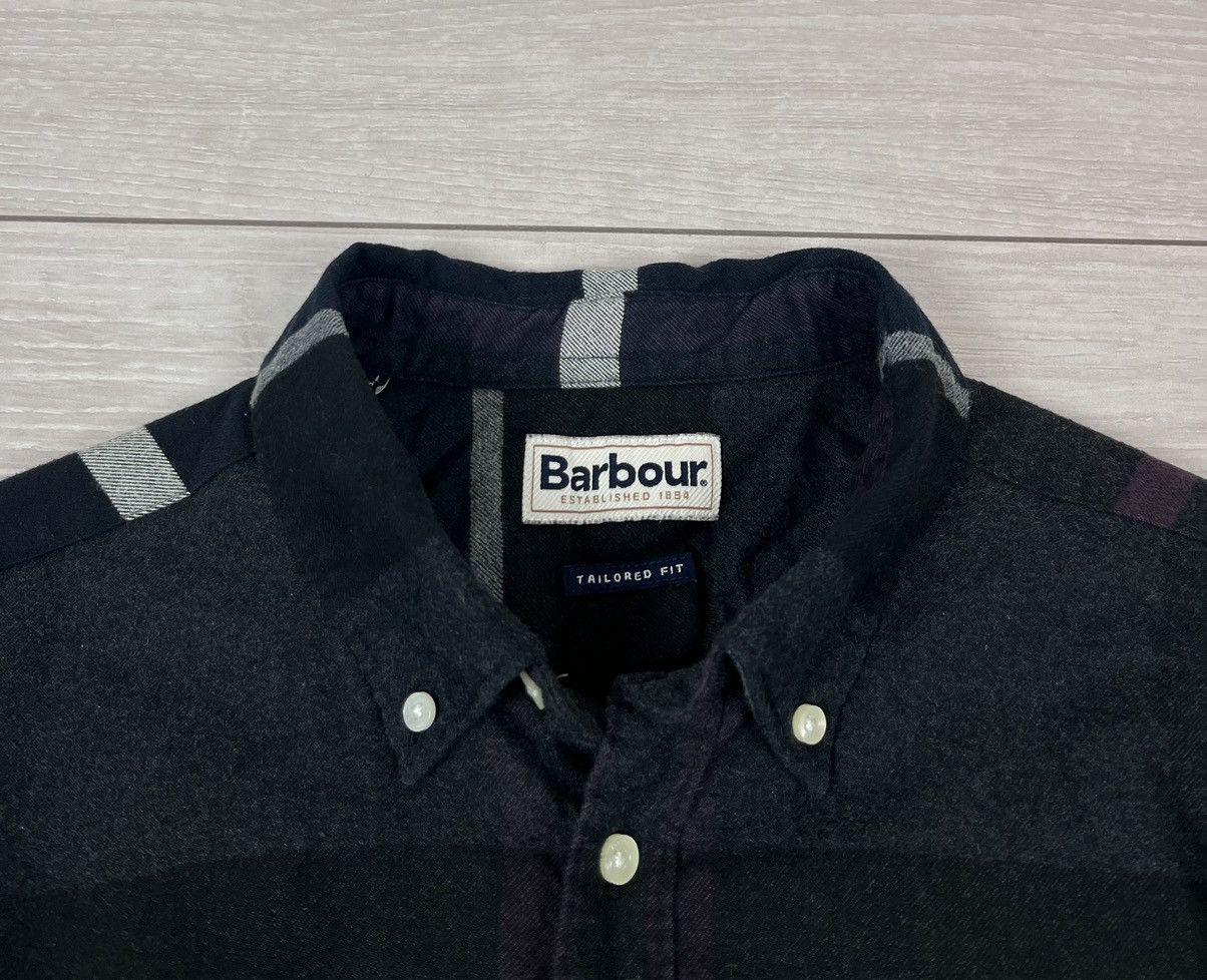 Barbour Barbour Flannel Cotton Plaid Button Shirt Size US L / EU 52-54 / 3 - 6 Thumbnail