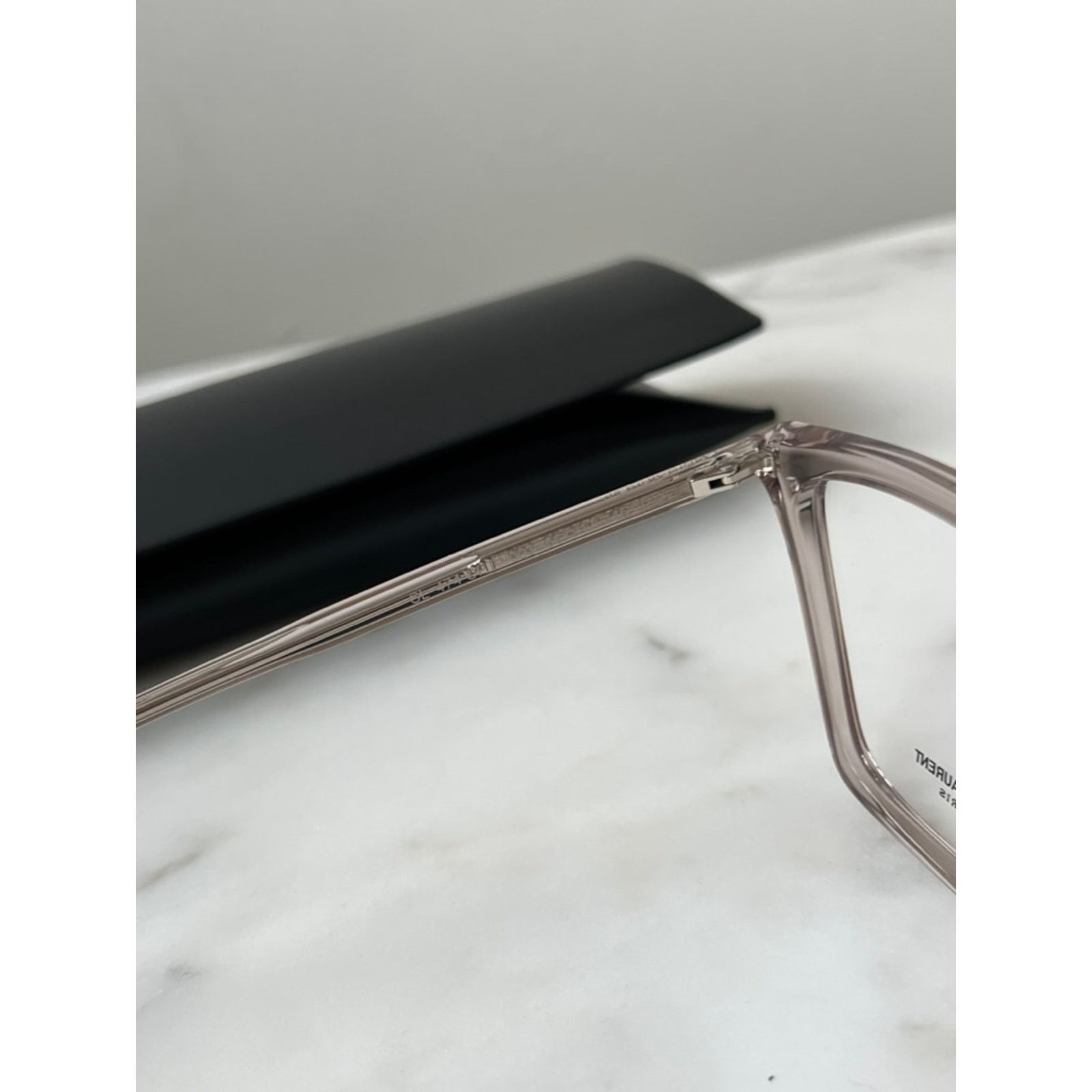 Saint Laurent Paris NEW Saint Laurent SL474 Opt Nude Clear Square Frames Size ONE SIZE - 7 Thumbnail