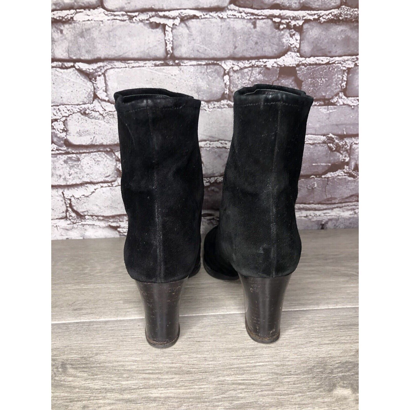 Jil Sander Jil Sander Black Suede Leather Pull On Heel Booties Boots Wo Size US 5 / IT 35 - 4 Thumbnail