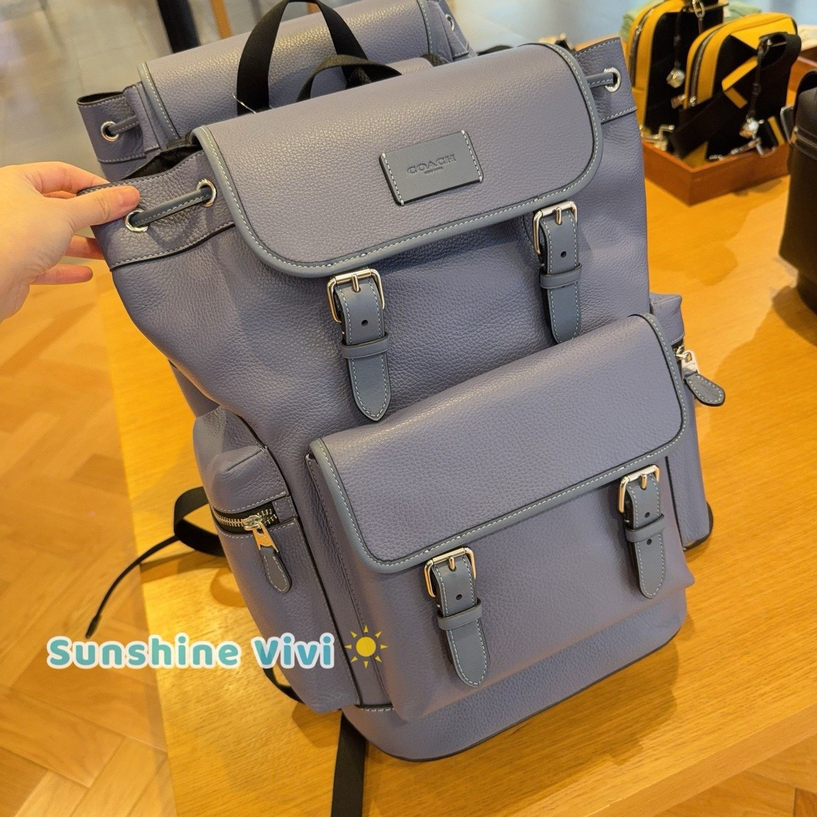 Coach NWT Coach MEN Sprint Backpack Colorblock CBI11 Light Denim Size ONE SIZE - 1 Thumbnail