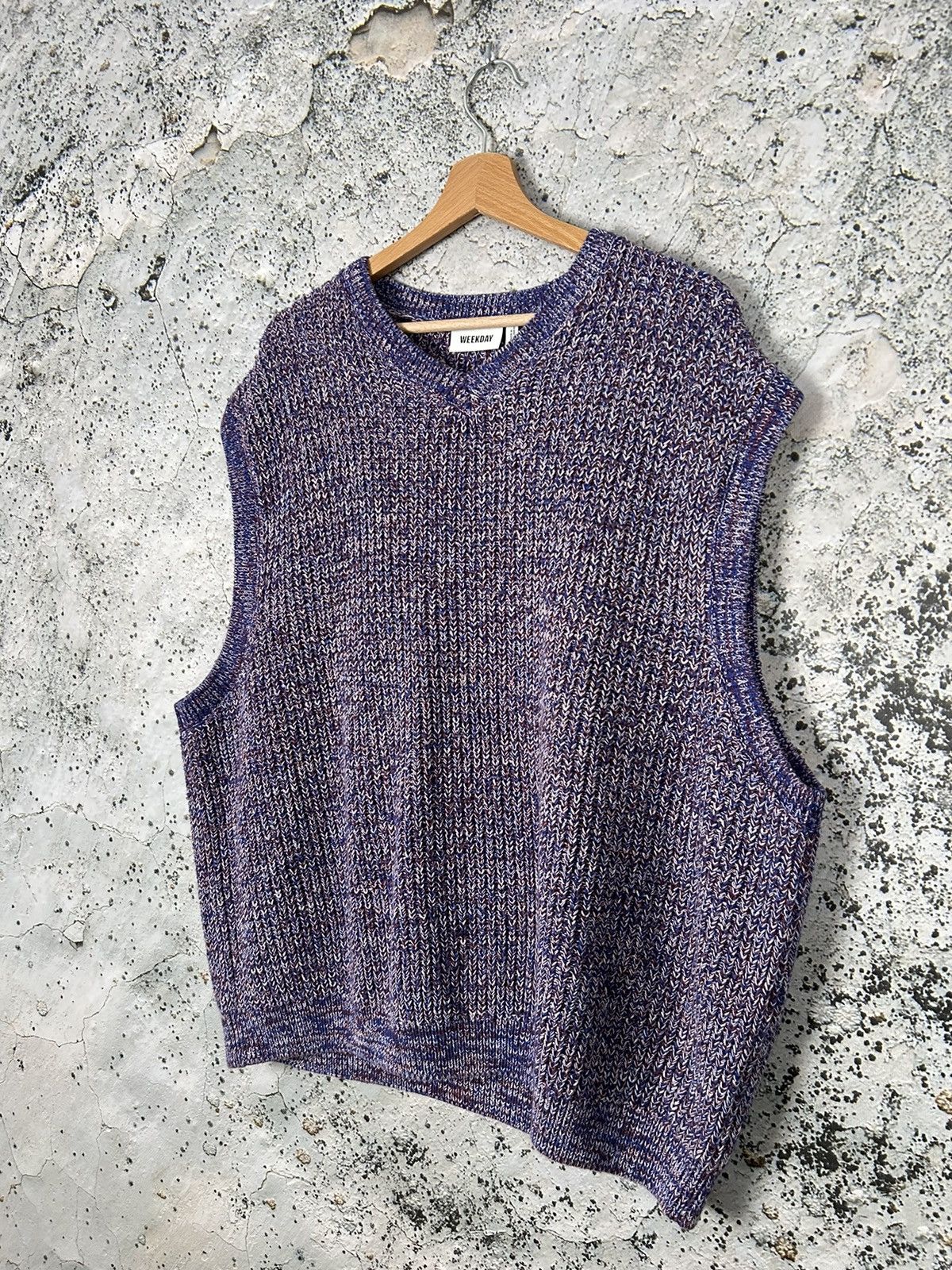 Weekday Weekday Knit Sweater Vest Streetwear Grunge Avant-garde Size US L / EU 52-54 / 3 - 2 Thumbnail