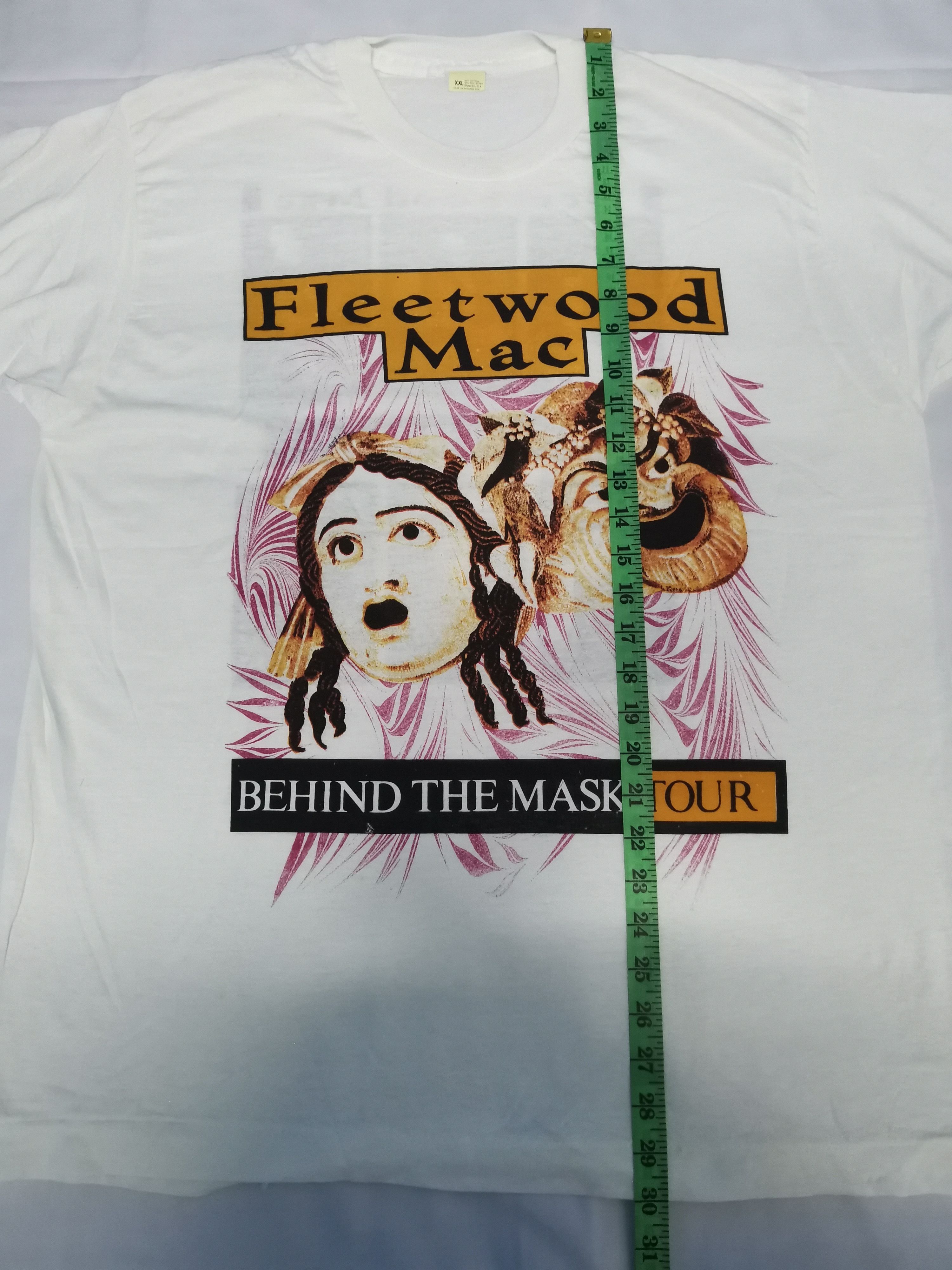 Band Tees Vintage Fleetwood Mac Behind The Masked Tour Tee Stitches Size US XXL / EU 58 / 5 - 9 Thumbnail