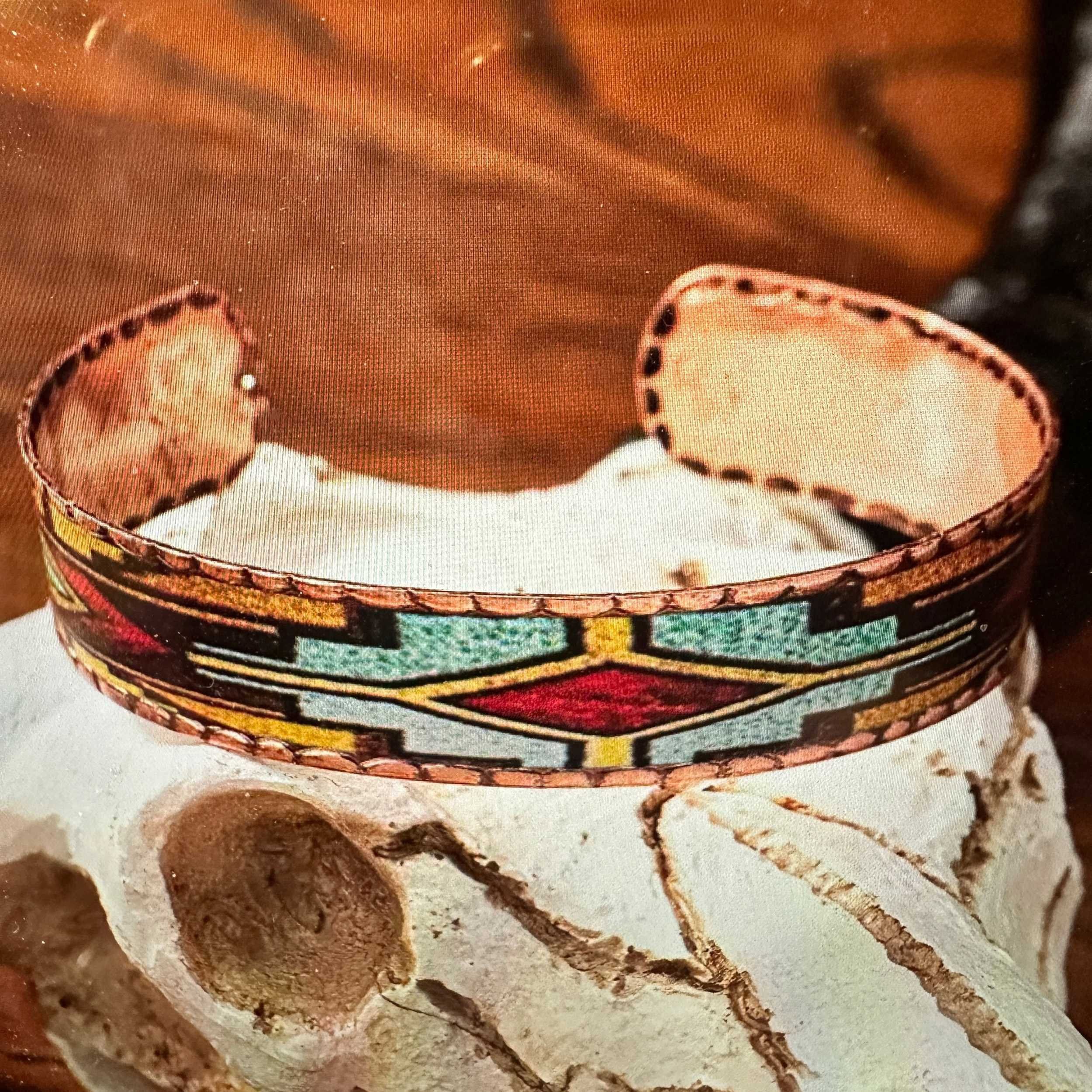 Other Handmade Boho Native American Navajo Copper Narrow Cuff Brac Size ONE SIZE - 4 Thumbnail