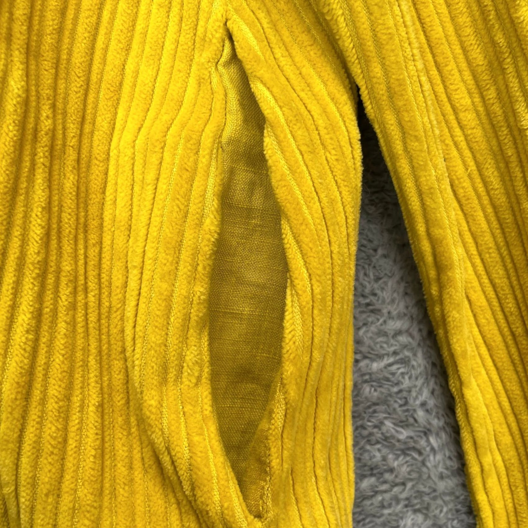 Doublet Bryn Walker Coat Womens Yellow Corduroy Large Double Breasted Long Jacket Ribbed Coat Womens L Yellow Corduroy Size L / US 10 / IT 46 - 7 Thumbnail
