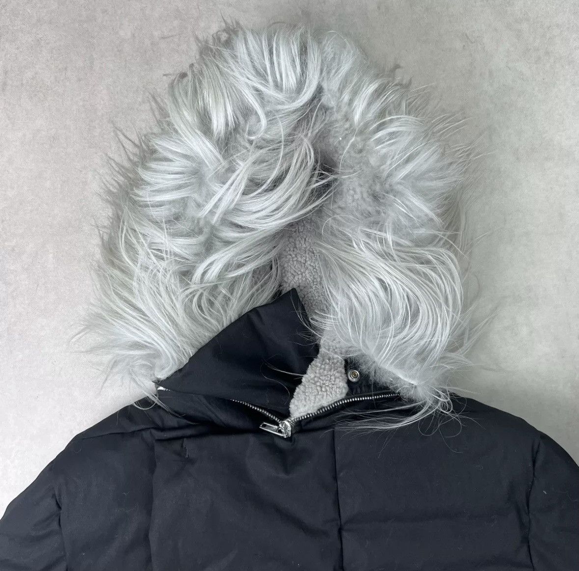 Rick Owens 22fw fur collar parka jacket