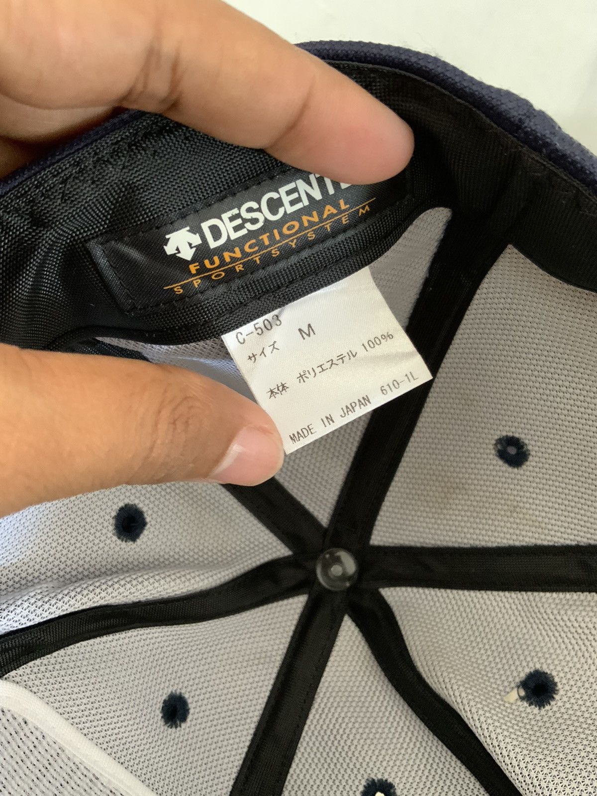 Descente Vintage Descente MY3 Indigo Japan Made Fitted Hat Size ONE SIZE - 10 Thumbnail