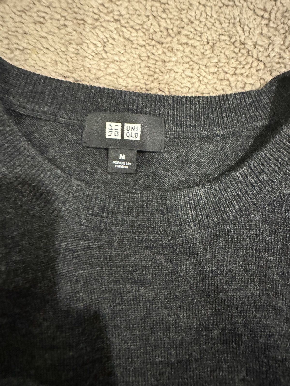 Uniqlo Uniqlo Merino Wool Sweater M Dark Grey | Grailed