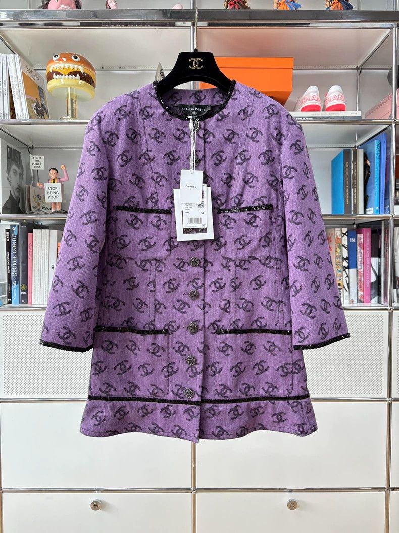 Chanel Chanel 22S spring and summer double C full logo sequin rol Size XXS / US 00 / IT 34 - 1 Thumbnail