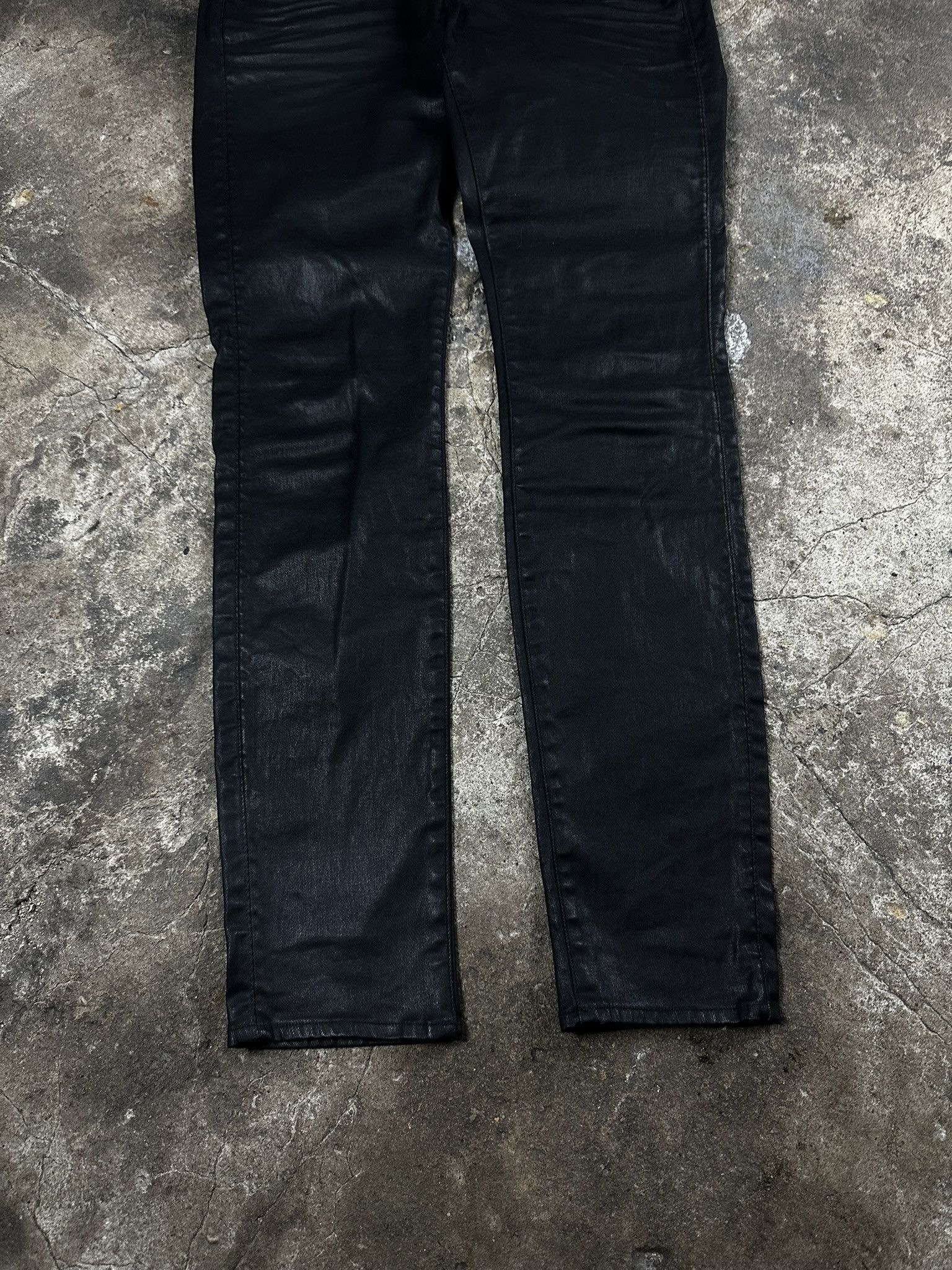G-Star Vintage G-star RAW Waxed Skinny Biker Jeans Size US 32 / EU 48 - 4 Thumbnail