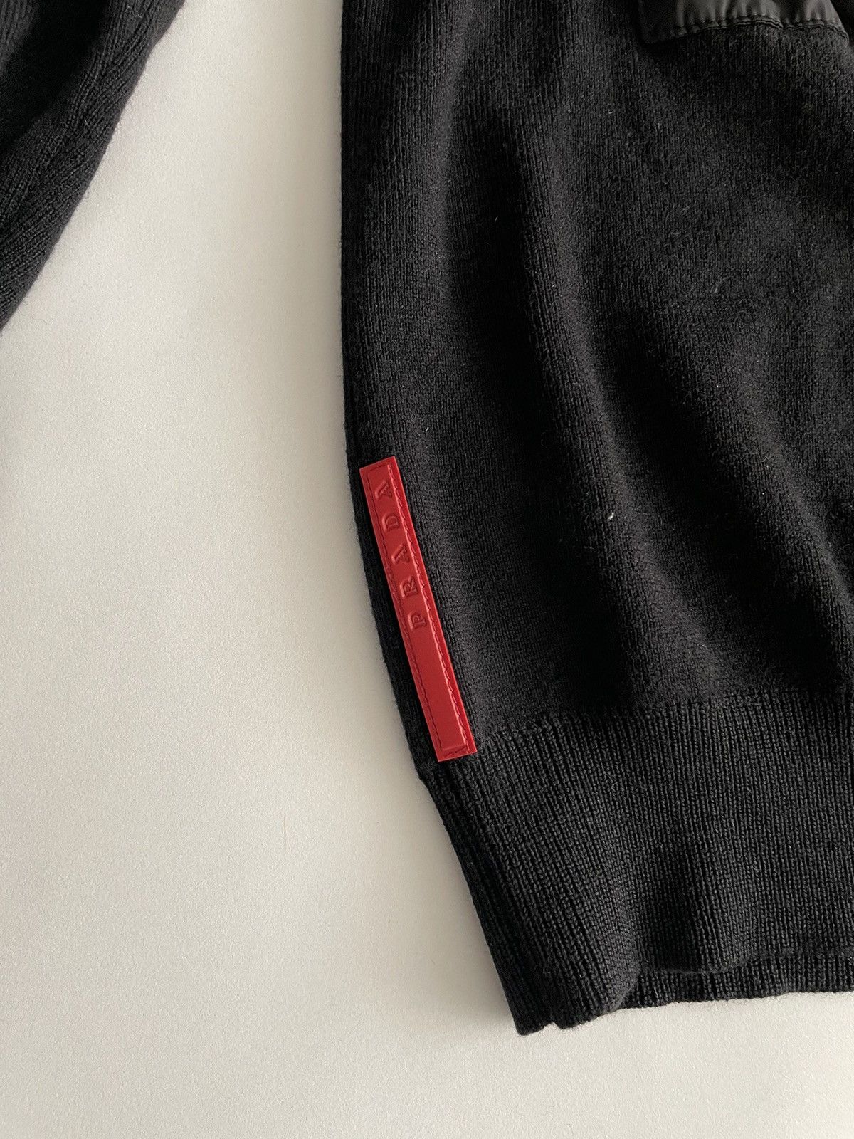 Prada Prada 2000’s Double Collar Nylon Wool Sweater Size US M / EU 48-50 / 2 - 5 Thumbnail