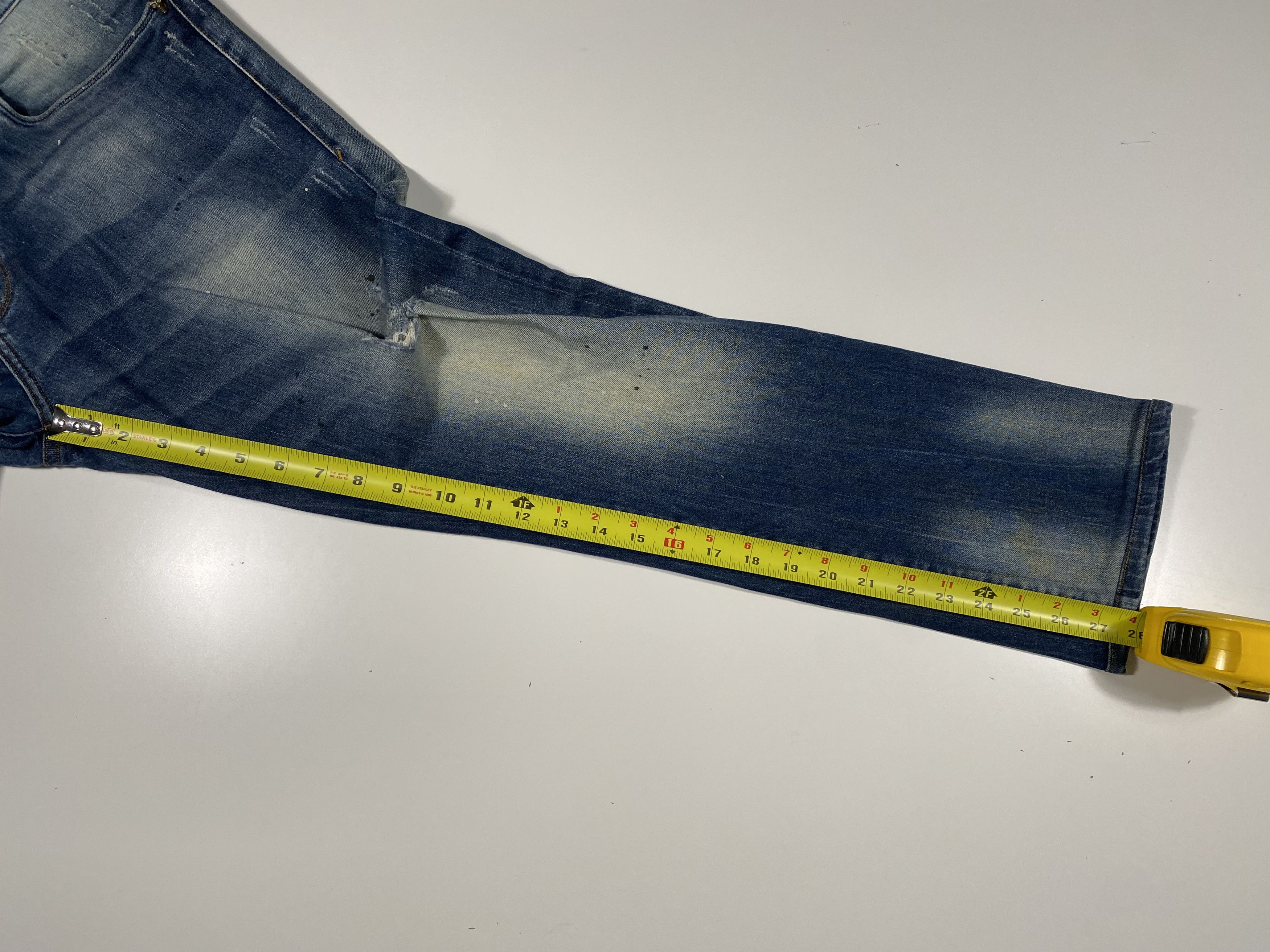 Ed Hardy Ed Hardy Embossed Skull Distressed Dagger jeans 34x28 Size US 34 / EU 50 - 11 Thumbnail