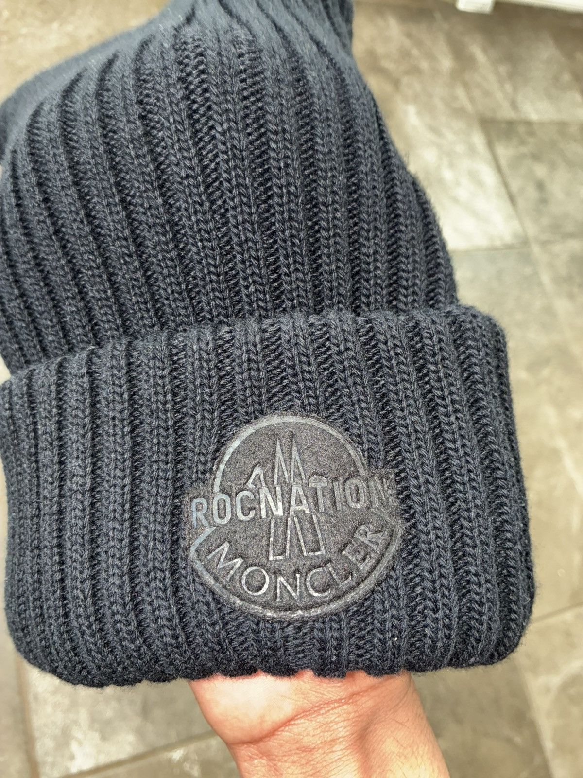 Moncler MONCLER GENIUS + Roc Nation by Jay-Z Logo- beanie hat Size ONE SIZE - 2 Thumbnail