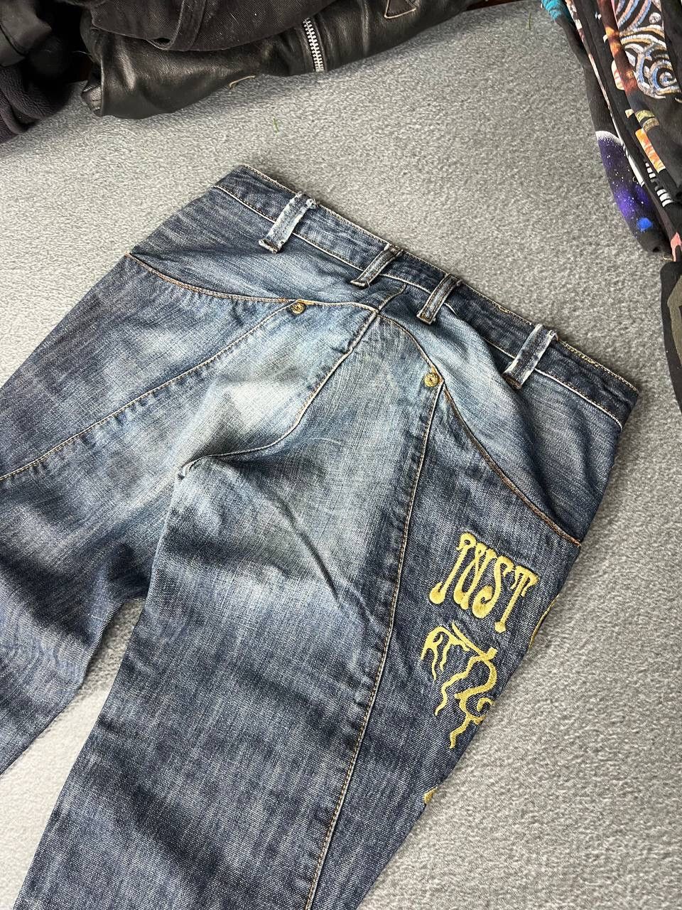 Just Cavalli Cavalli Vintage 90's Embroidered Denim Jeans Size 25" / US 0 / IT 36 - 7 Thumbnail