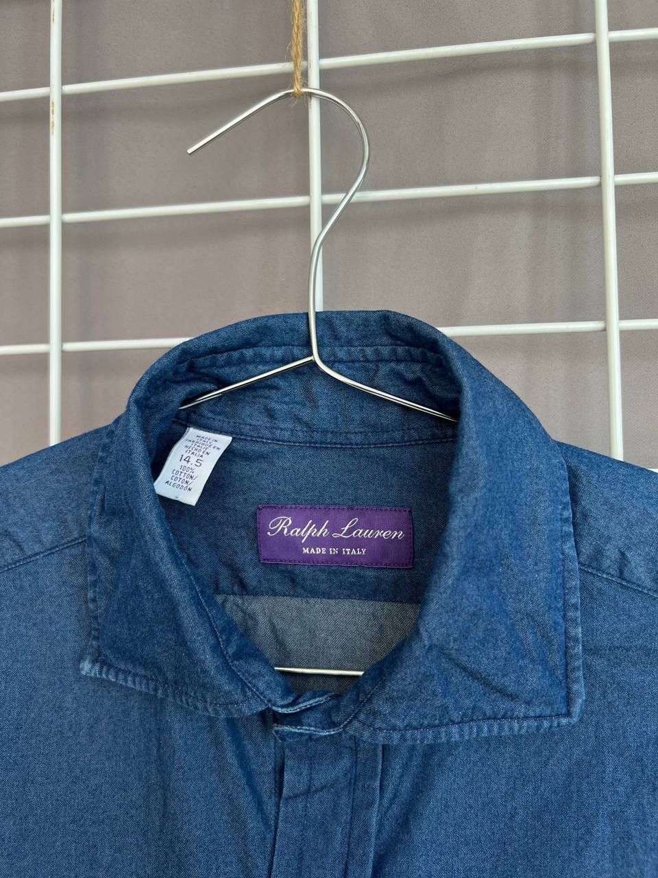 Ralph Lauren Purple Label Ralph Lauren Purple Label Indigo Button Shirt Size 14.5 or M Size US M / EU 48-50 / 2 - 11 Thumbnail