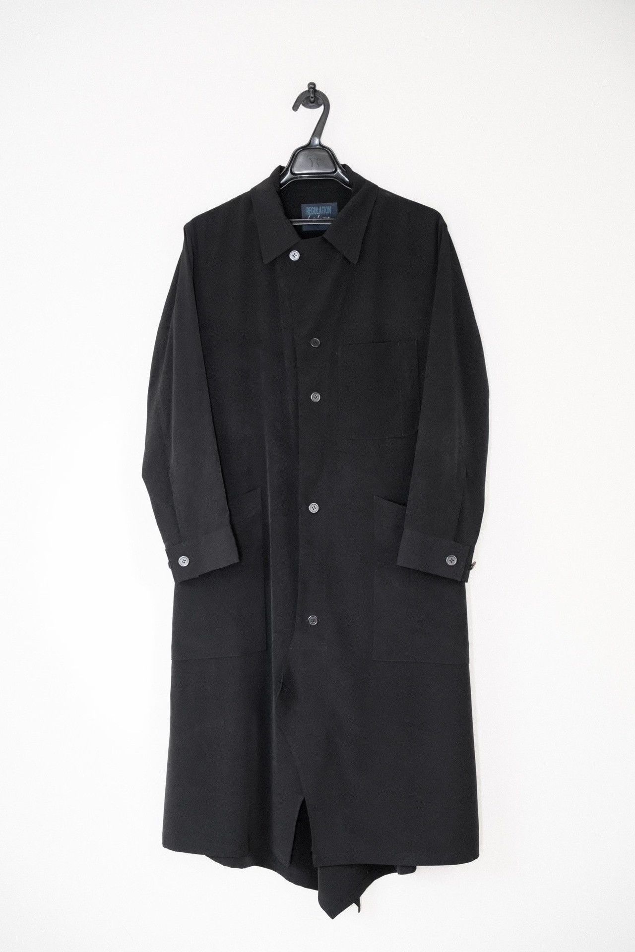 Yohji Yamamoto Yohji Yamamoto 23AW Black Mid-Length Coat Size M / US 6-8 / IT 42-44 - 6 Thumbnail