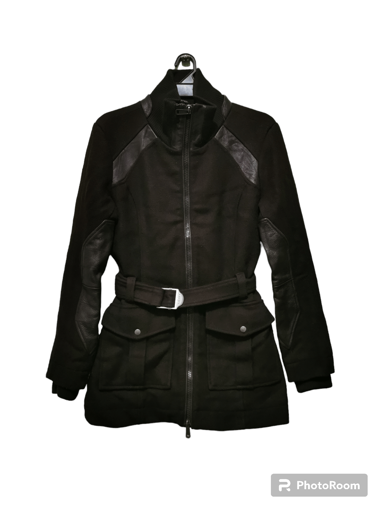 image of Avant Garde x Diesel Leather Trench Coat, Women's (Size Medium)