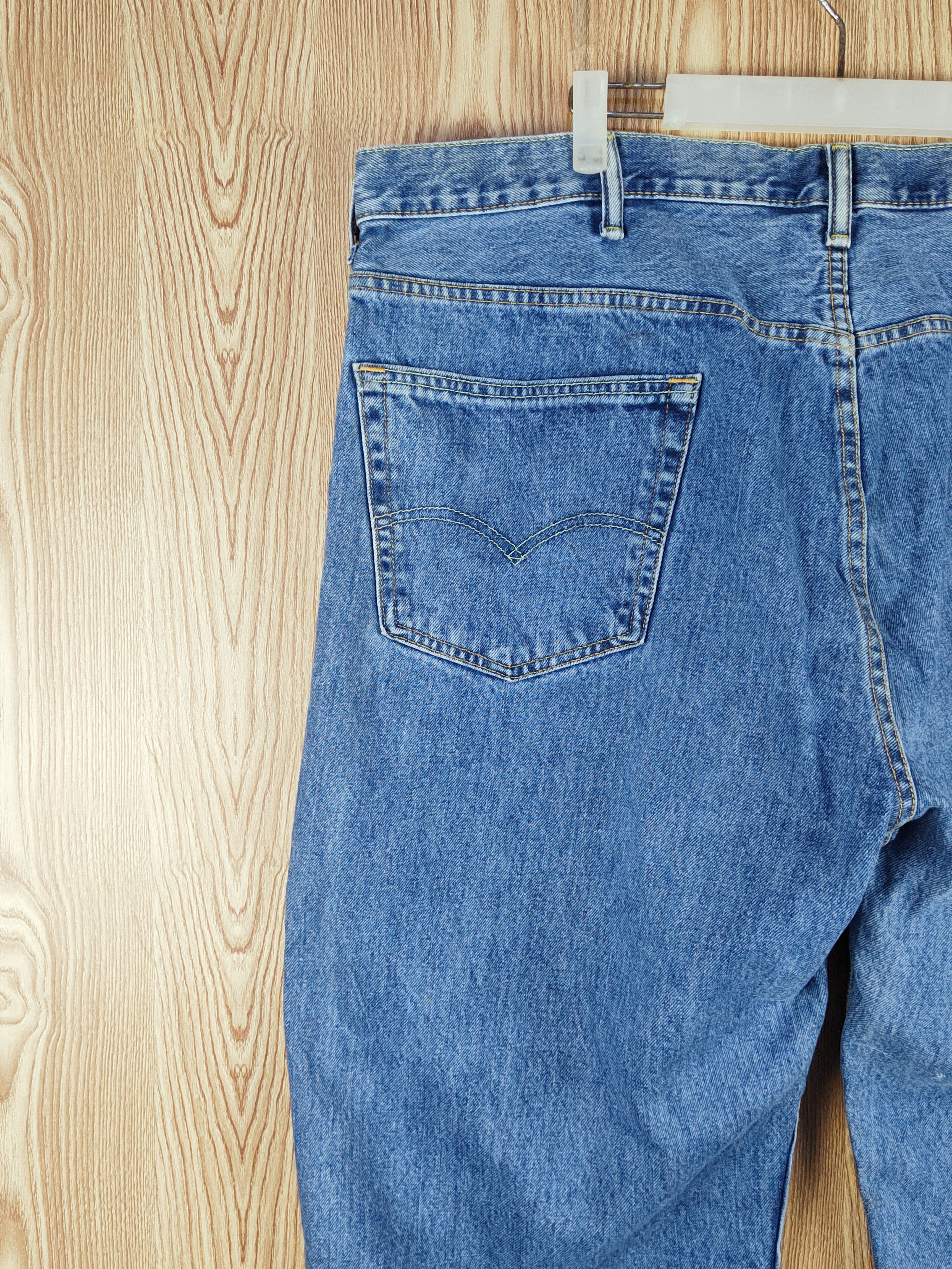 Levi's *waist 46inc* Levi's Blue Distressed Ripped Jeans #S2715 Size US 44 / EU 60 - 9 Thumbnail