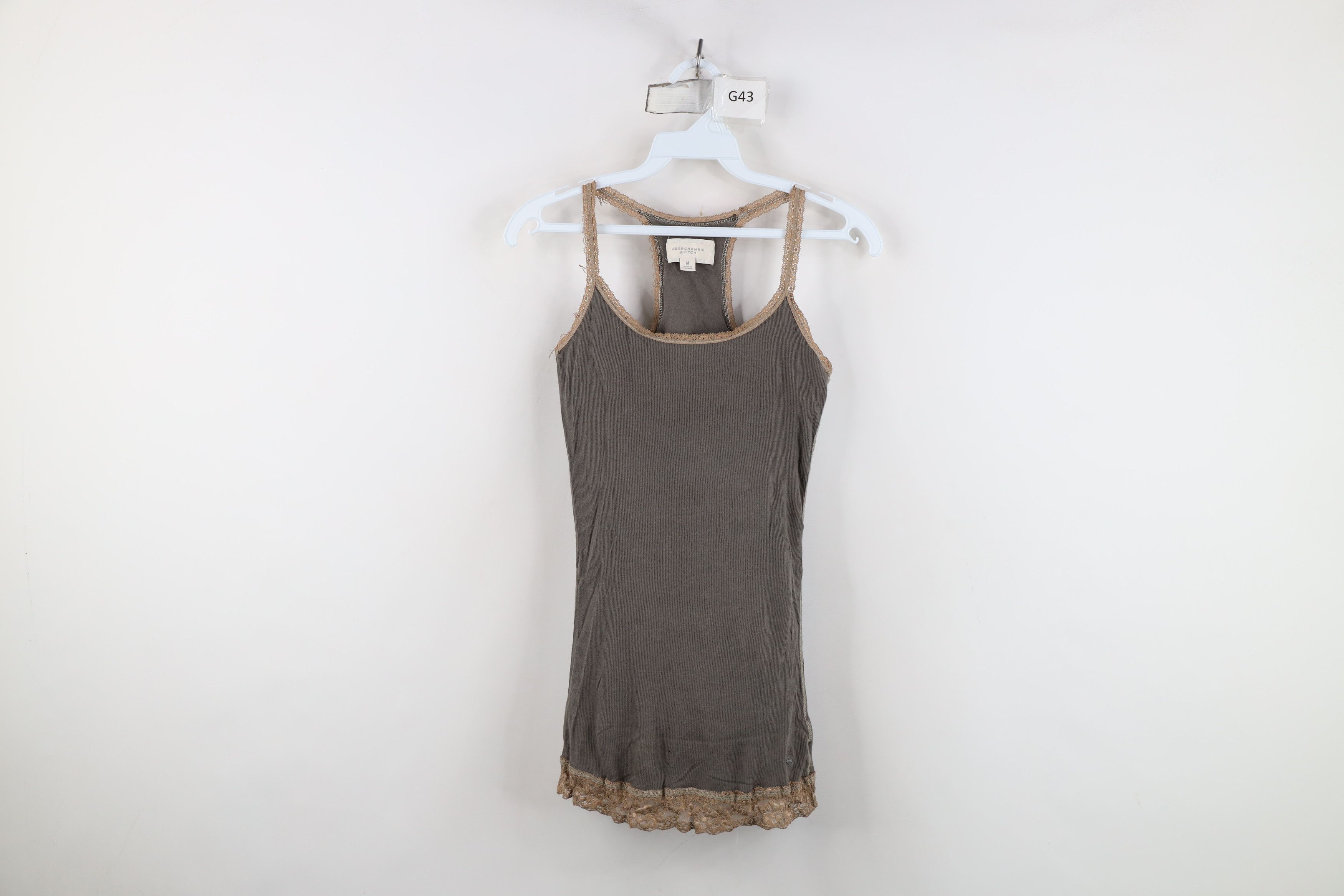 Abercrombie & Fitch Vintage 90s Y2K Abercrombie & Fitch Lace Tank Top T-Shirt Size M / US 6-8 / IT 42-44 - 1 Thumbnail