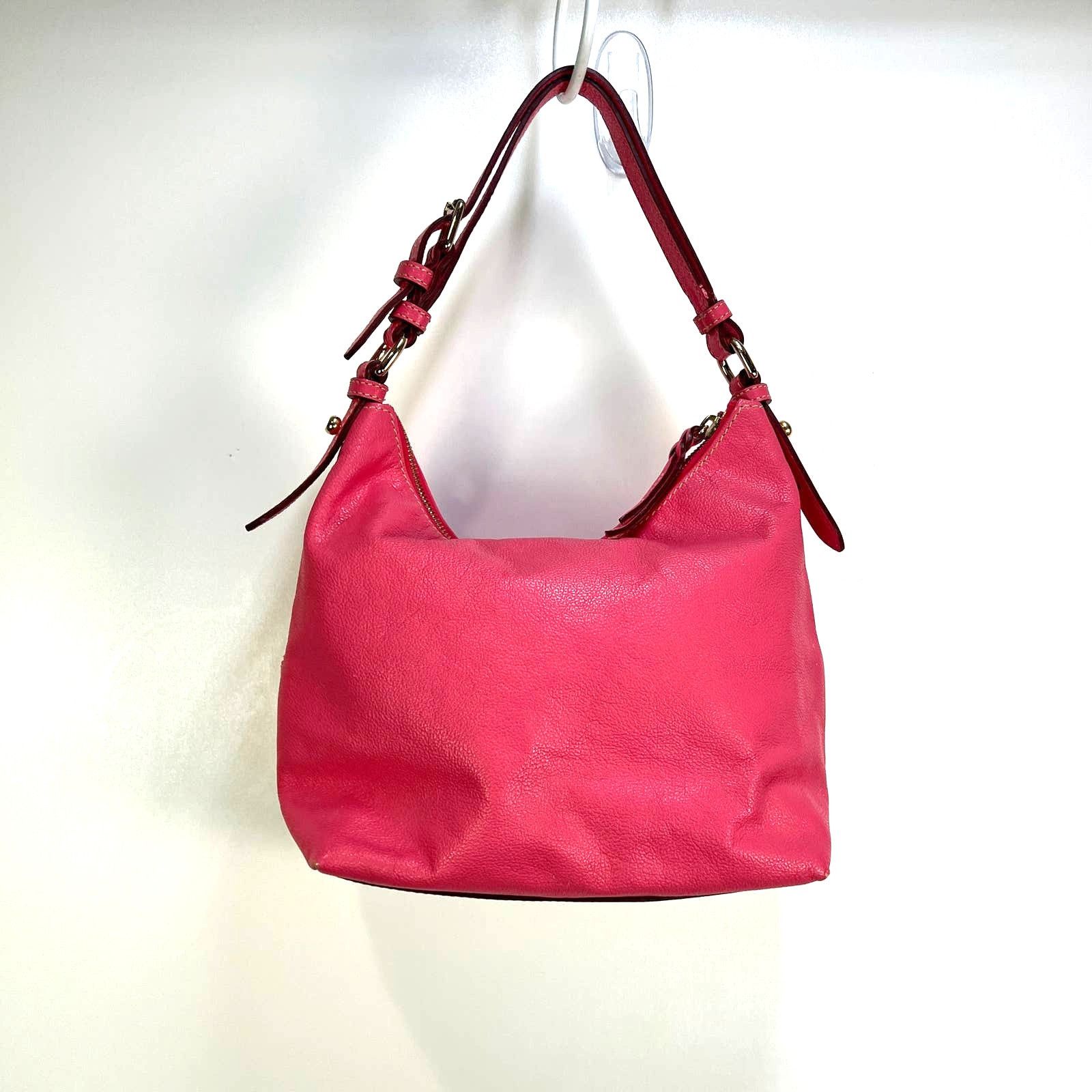 Dooney & Bourke Dooney and Bourke Dillen Zipper Pocket Small Hobo Bag Pink Size ONE SIZE - 11 Thumbnail