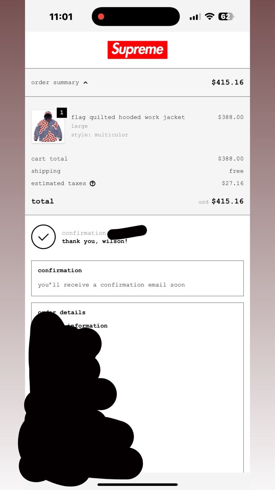 Supreme Supreme Flag Jacket Size US L / EU 52-54 / 3 - 7 Thumbnail