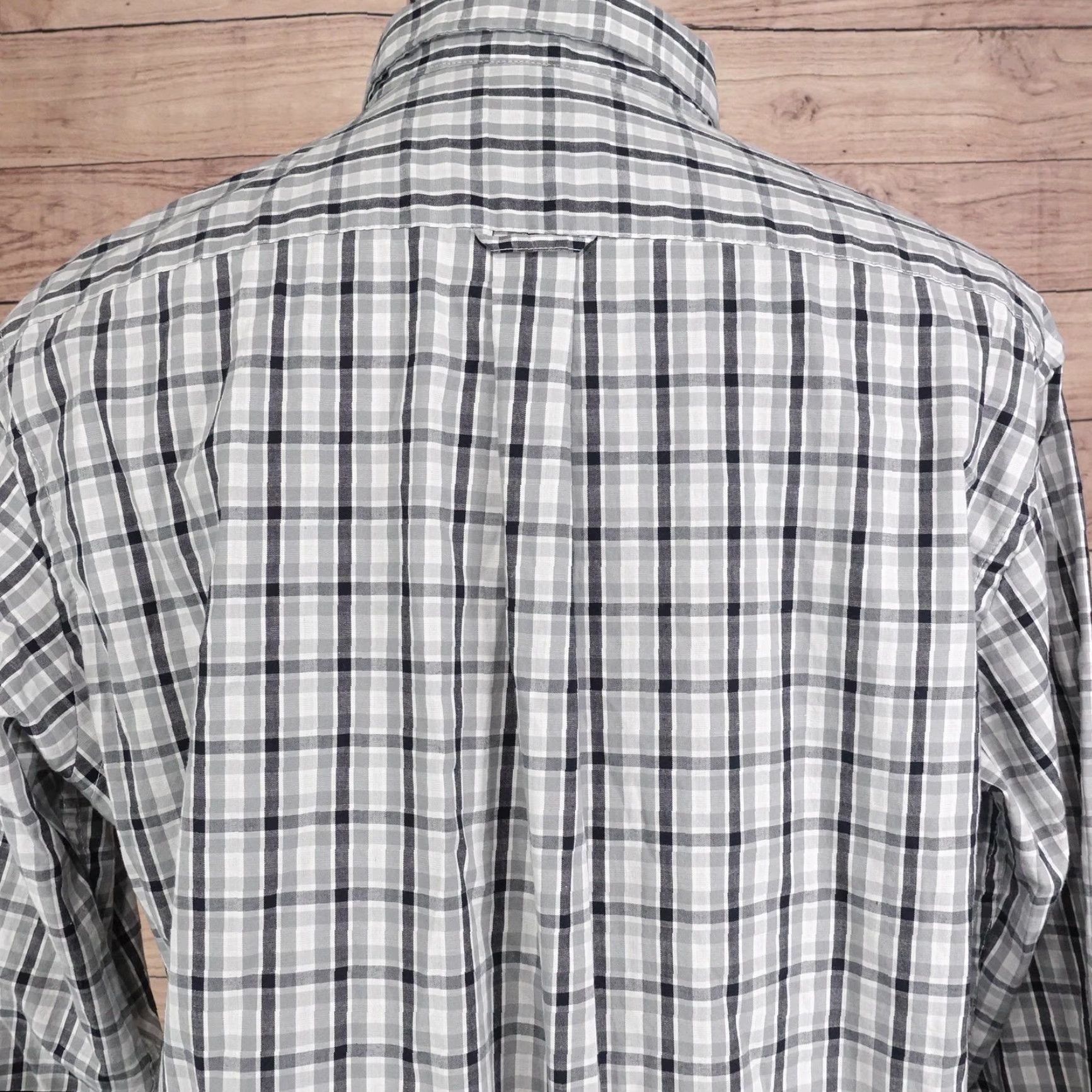 Izod IZOD Shirt Mens Large Gray Plaid Long Sleeve Button Down Stretch Casual Size US L / EU 52-54 / 3 - 5 Thumbnail