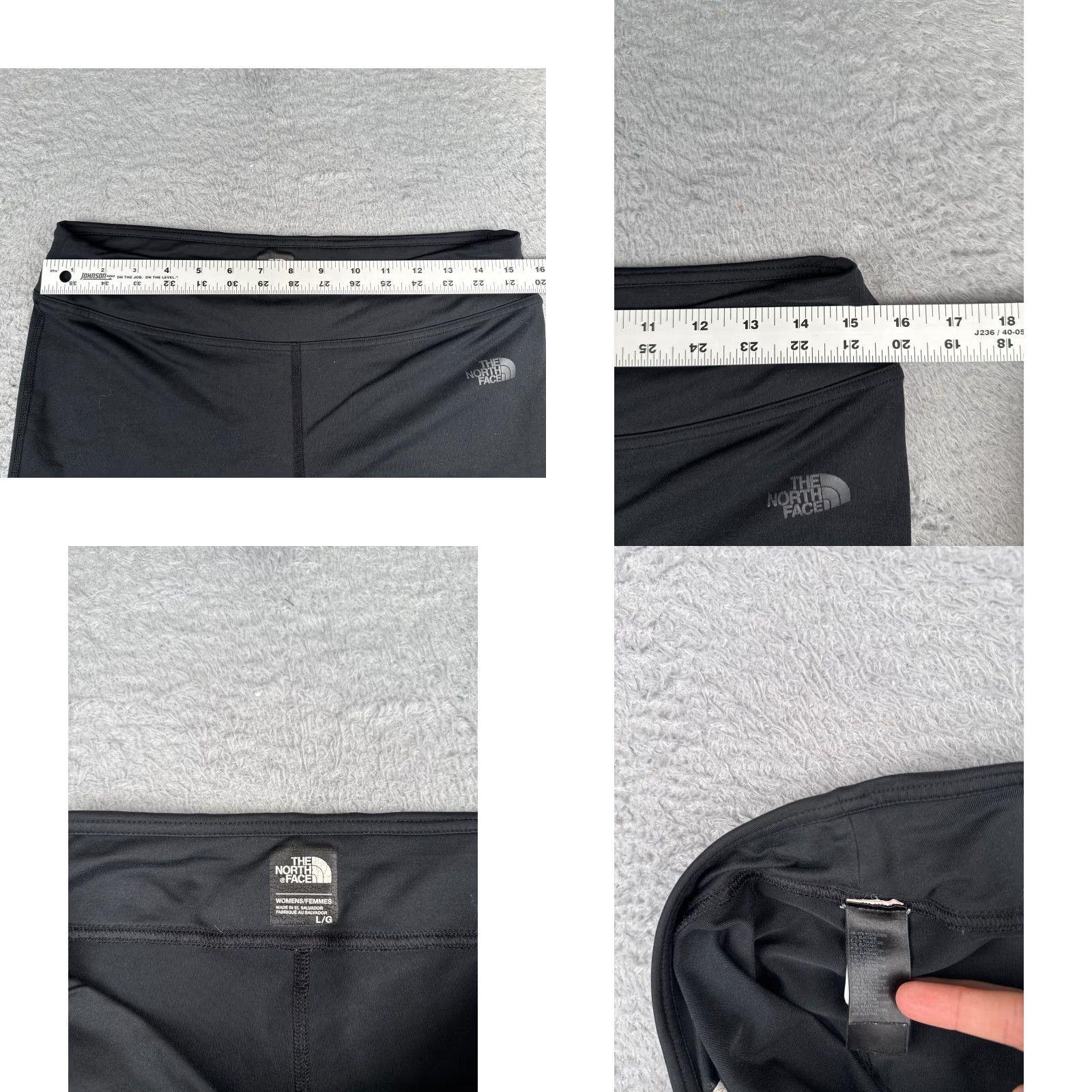 The North Face The North Face Shorts Womens Large Black Sweat Polyester Blend Run Gym READ ME Size 36" / US 14 / IT 50 - 8 Thumbnail