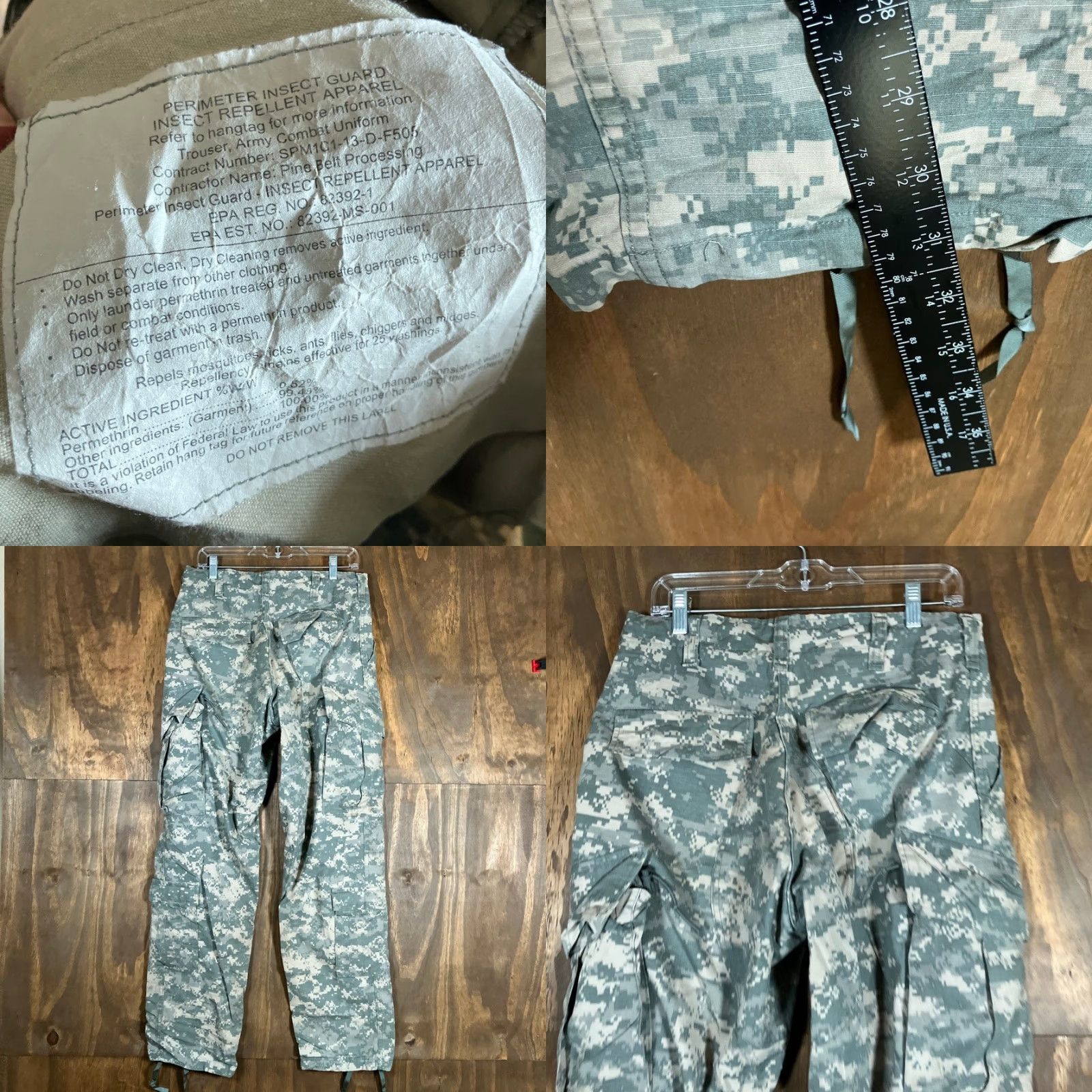 Vintage **U.S Army Combat Green Camo Unisex Trousers Small** User: **U.S Army Combat Green Camo Unisex Trousers Small** Size US 29 - 8 Thumbnail