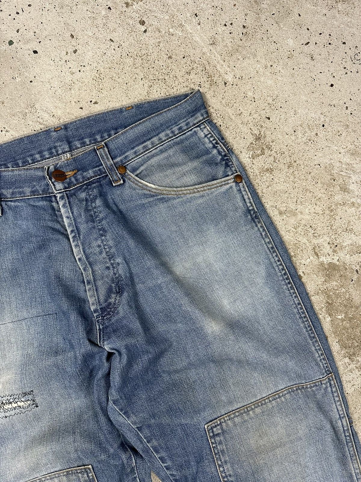 Vintage × Wrangler Vintage Y2K Wrangler Double Knee Repaired Denim Pants Jeans Size US 30 / EU 46 - 9 Thumbnail