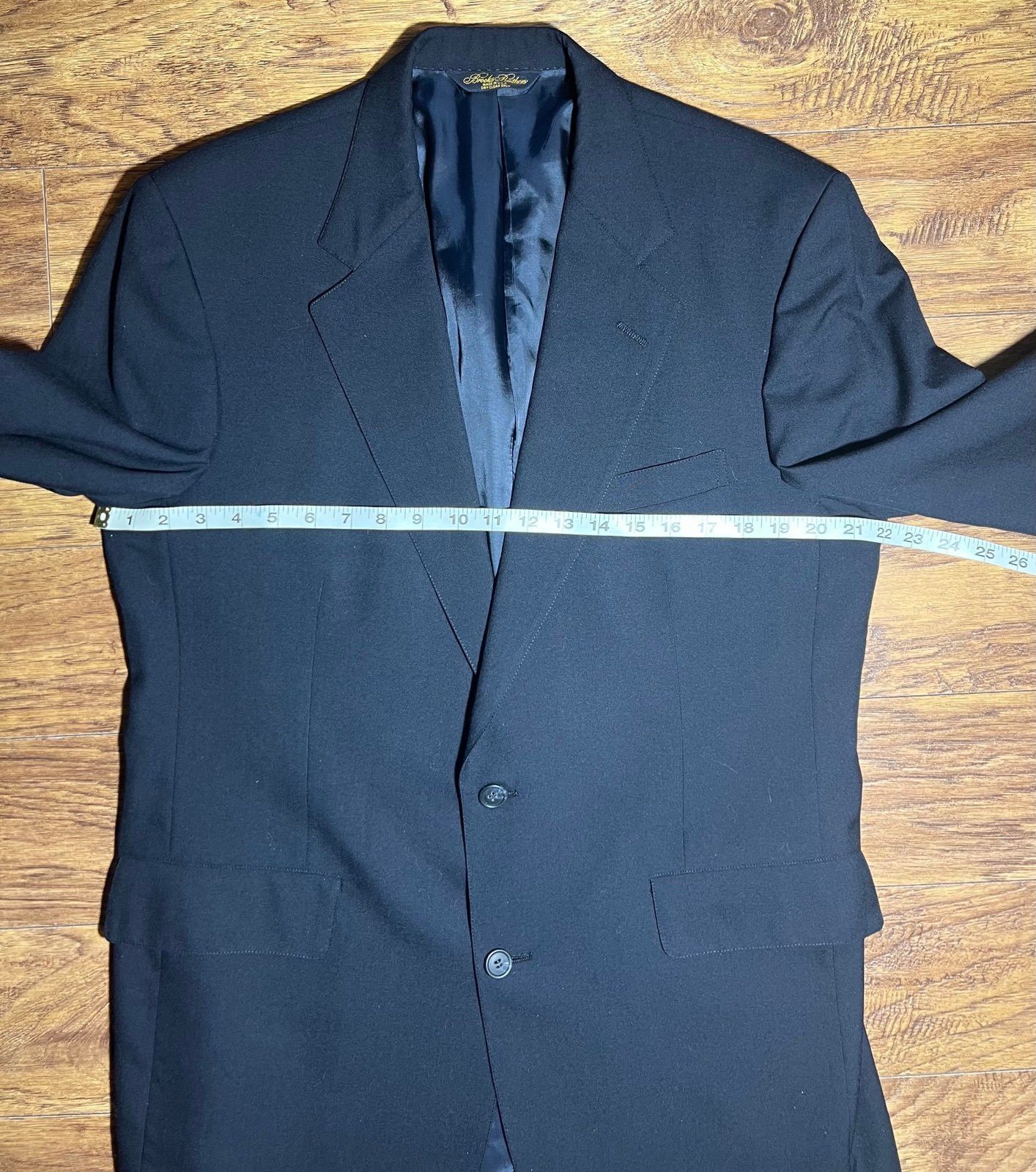 Brooks Brothers Brooks Brothers Blazer, 2 Button, Size 40 Regular Dark Navy Size 40R - 7 Thumbnail