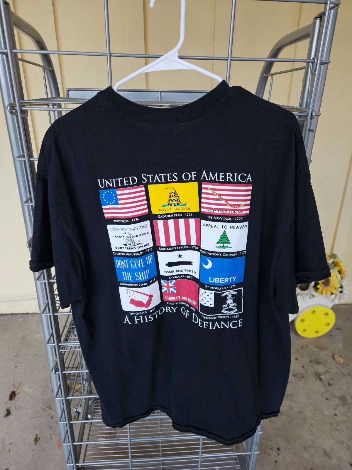 Gildan USA A History Of Defiance Flag Gildan Tee Size US XL / EU 56 / 4 - 1 Thumbnail