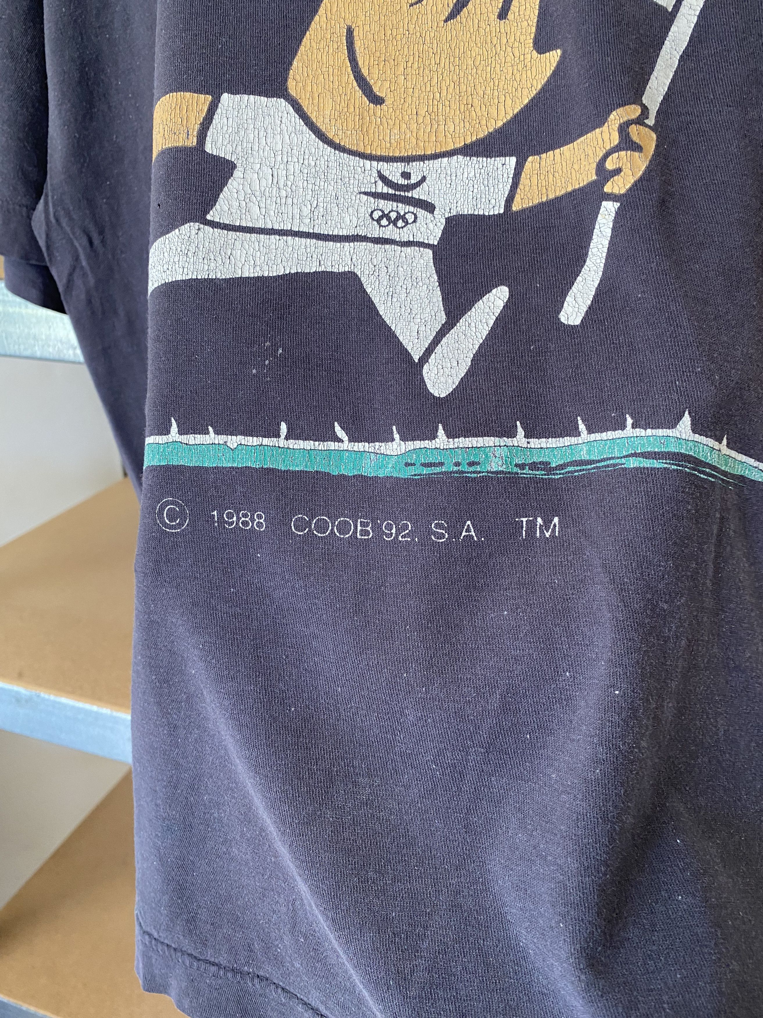 Vintage Barcelona Olympics Mascot Vintage 1992 N.O.S Promo Coob Tee Size US L / EU 52-54 / 3 - 10 Thumbnail