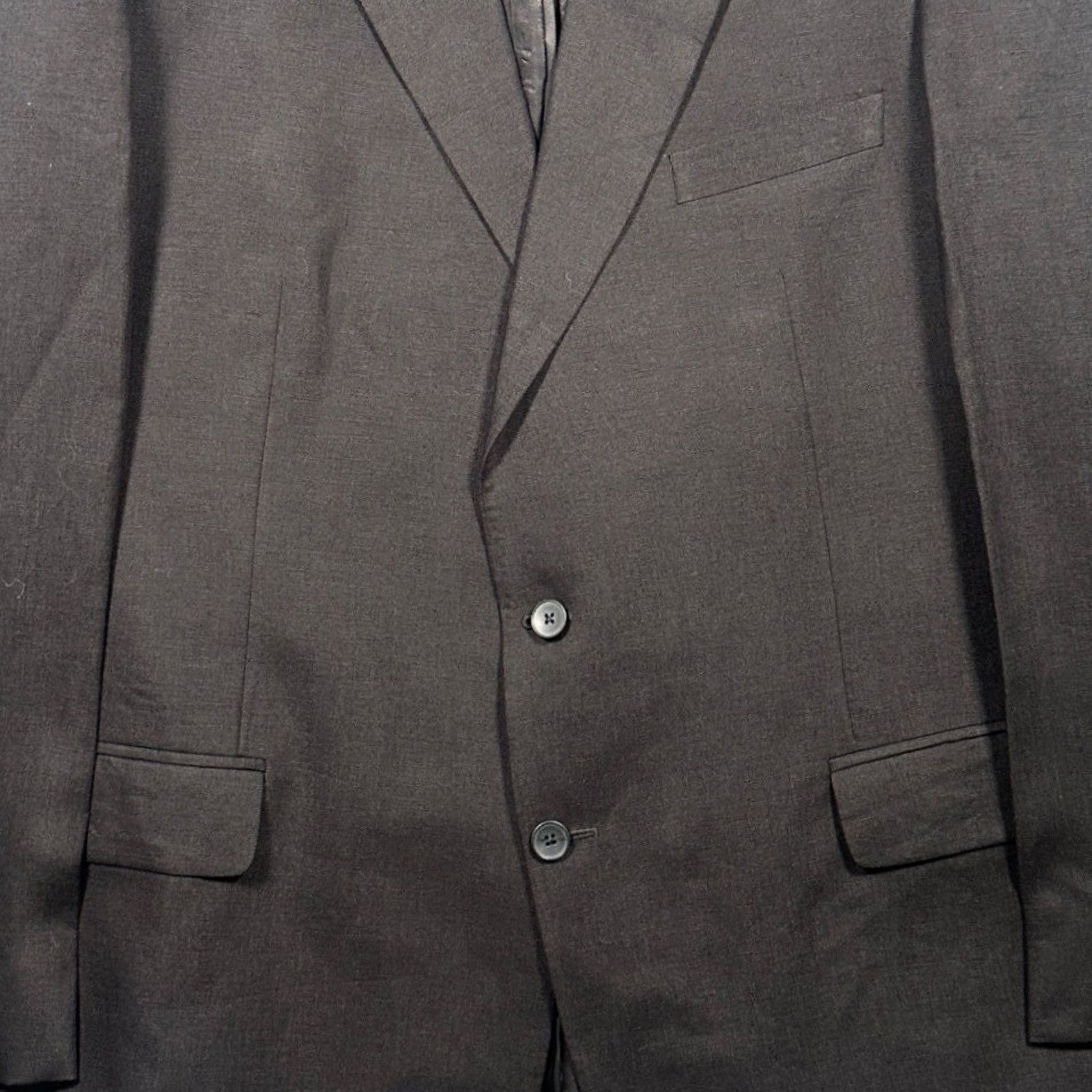 Paul Fredrick Paul Fredrick Blazer Mens 48XL Charcoal 2 Button Suit Jacket Size 48L - 5 Thumbnail
