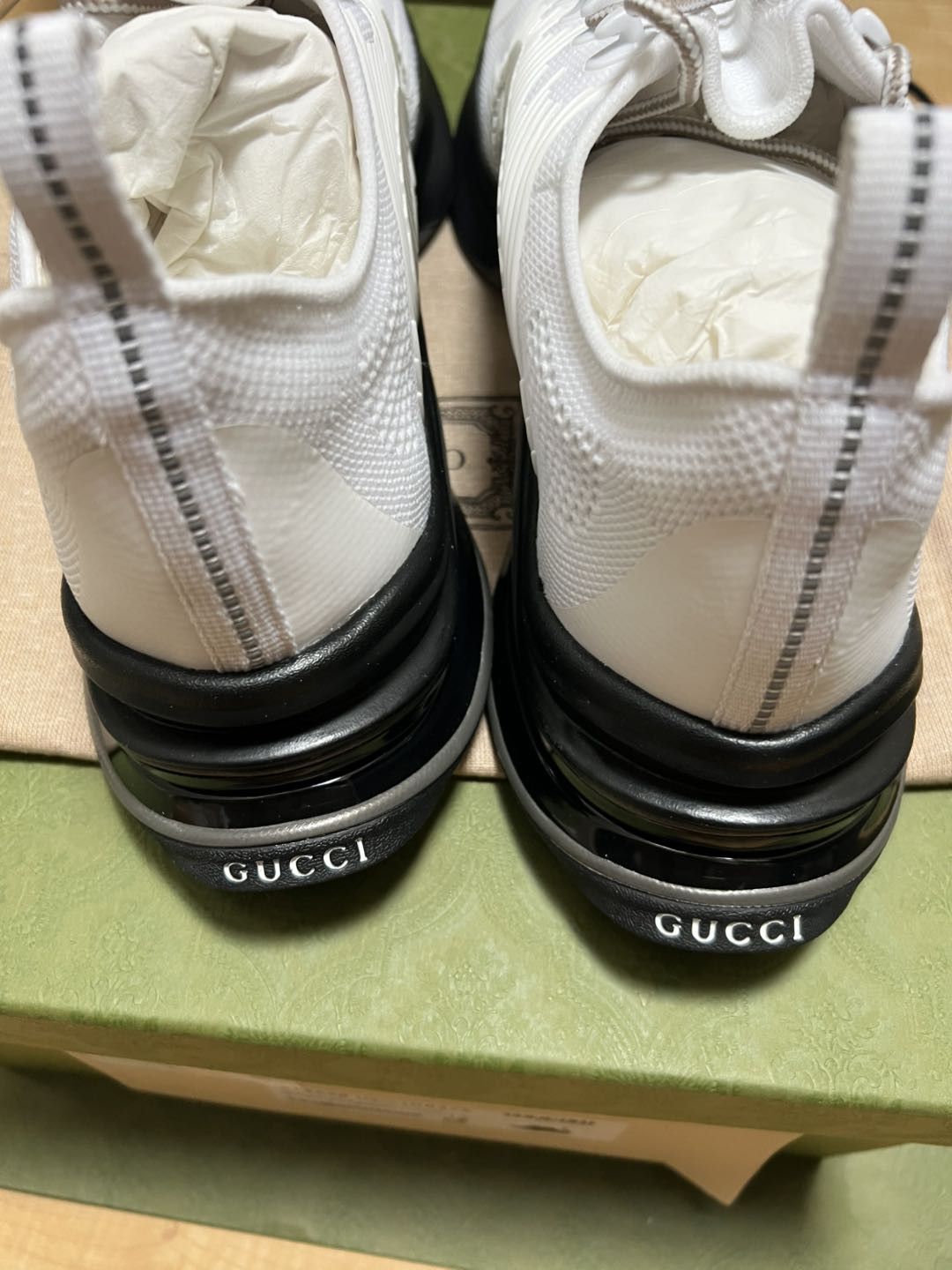 Gucci Gucci Run White Black Size US 13 / EU 46 - 5 Thumbnail