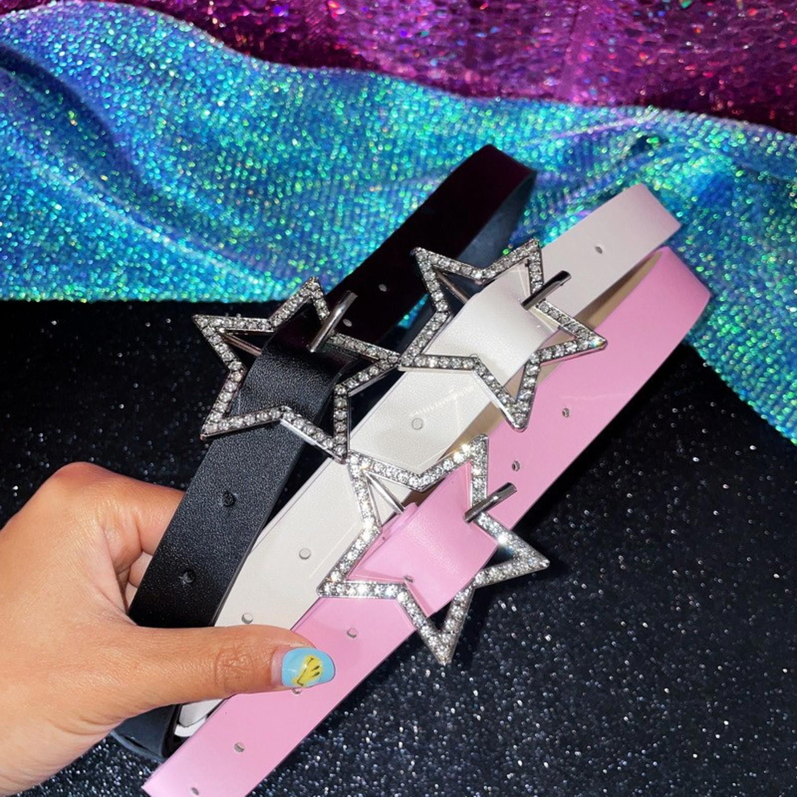 The Unbranded Brand Millennium Spicy Girl Y2K Star Belt Niche Size ONE SIZE - 8 Thumbnail