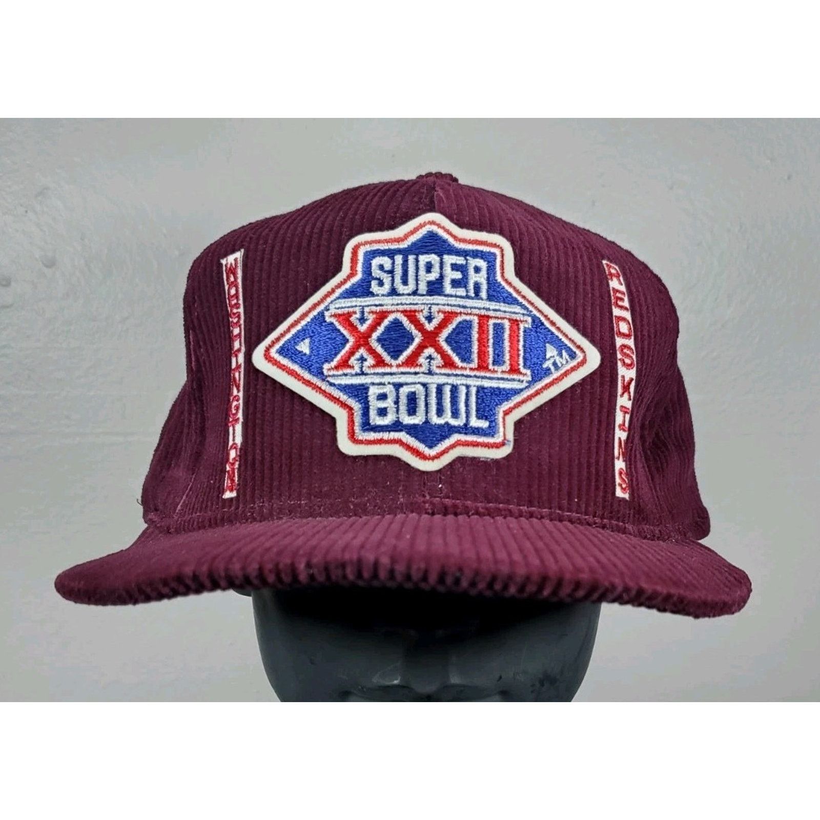 NFL × Vintage Washington Redskins Hat Super Bowl Corduroy Snapback Cap AJD Size ONE SIZE - 1 Thumbnail