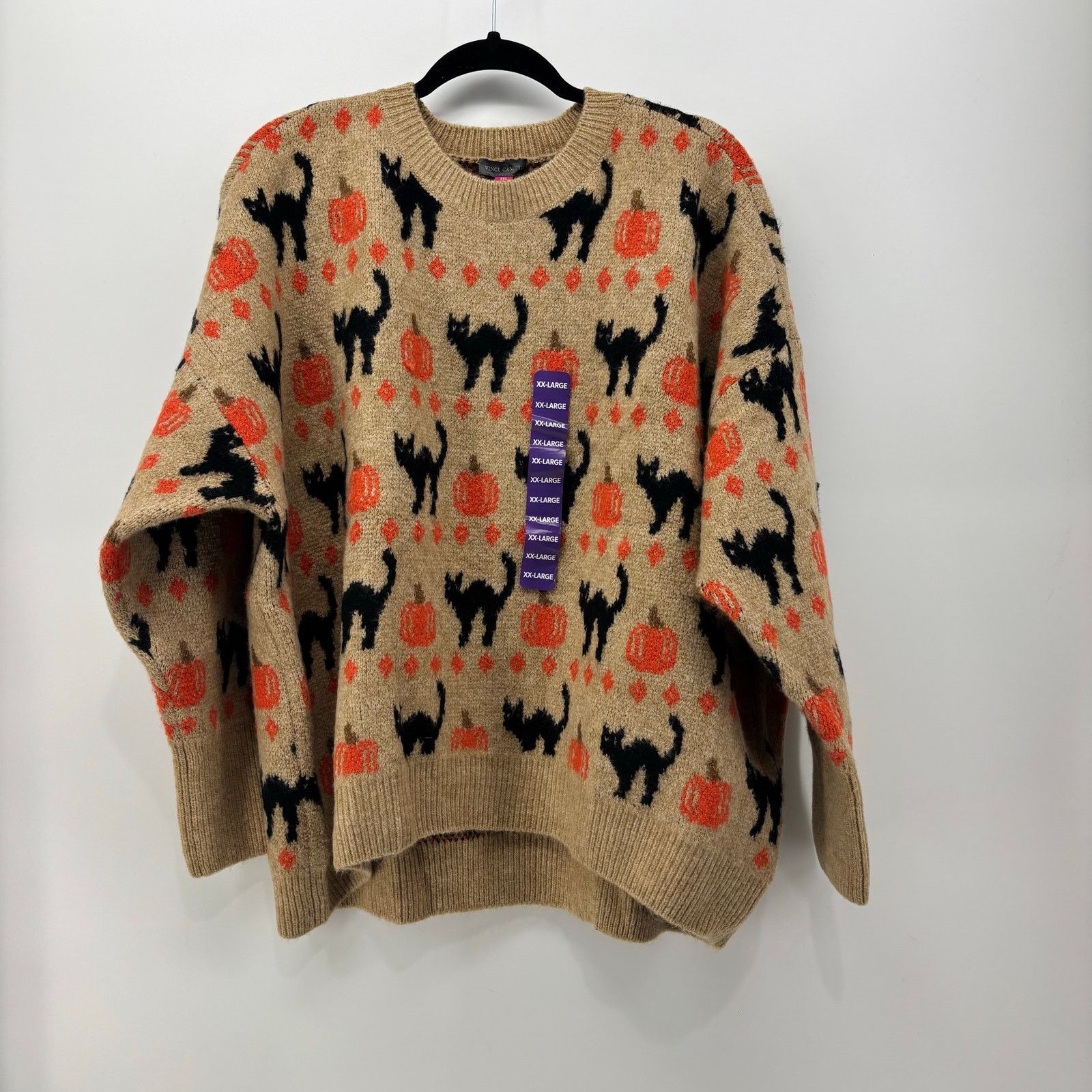 Vince Camuto Vince Camuto Size XXL Womens Sweater Black Cat Pumpkin Fall Size XXL / US 16-18 / IT 52-54 - 16 Thumbnail
