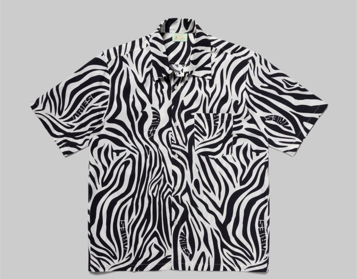 *RARE* Aries Zebra Print Hawaiian Shirt