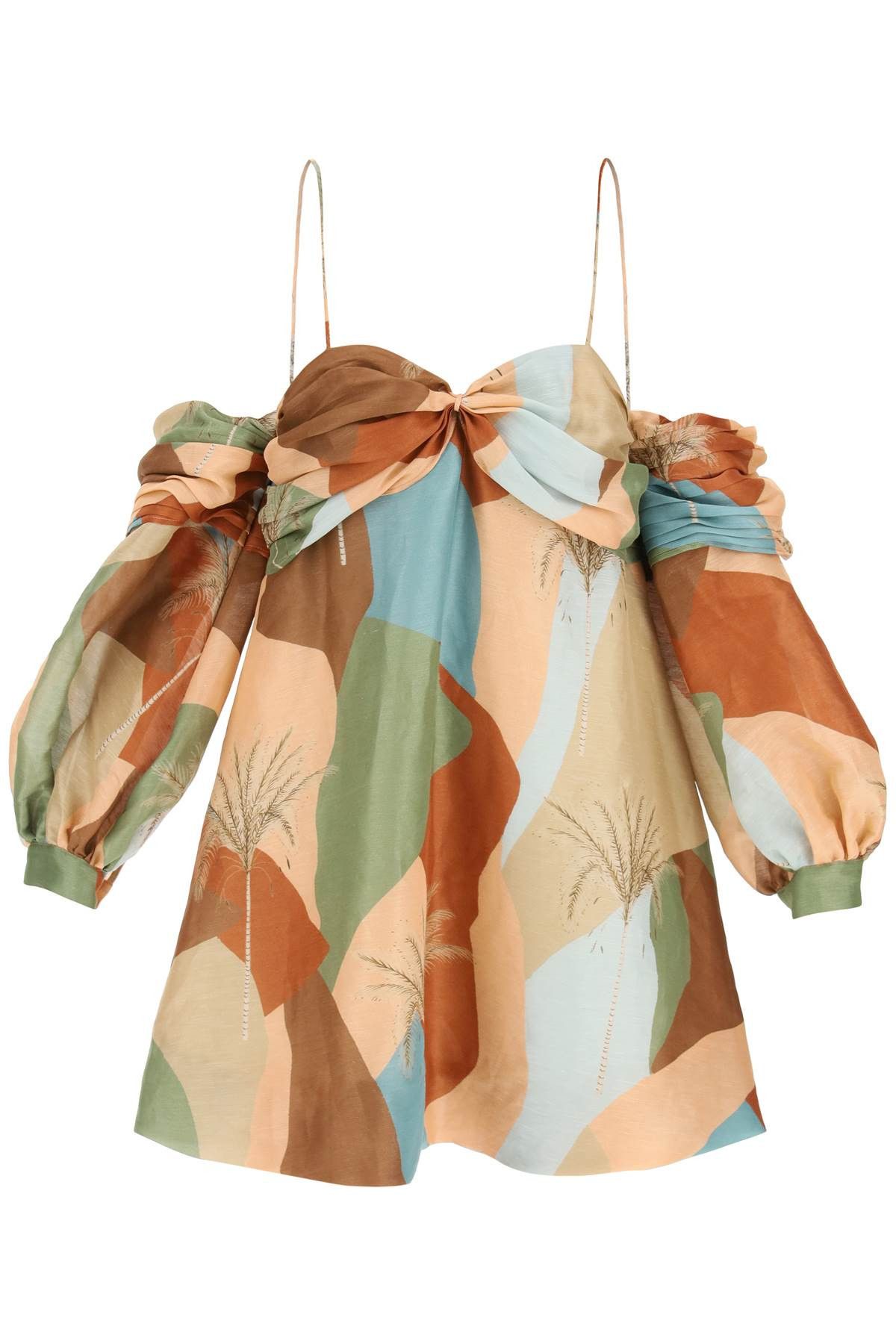 image of Raquel Diniz 'abby' Linen Silk Mini Dress, Women's (Size Small)