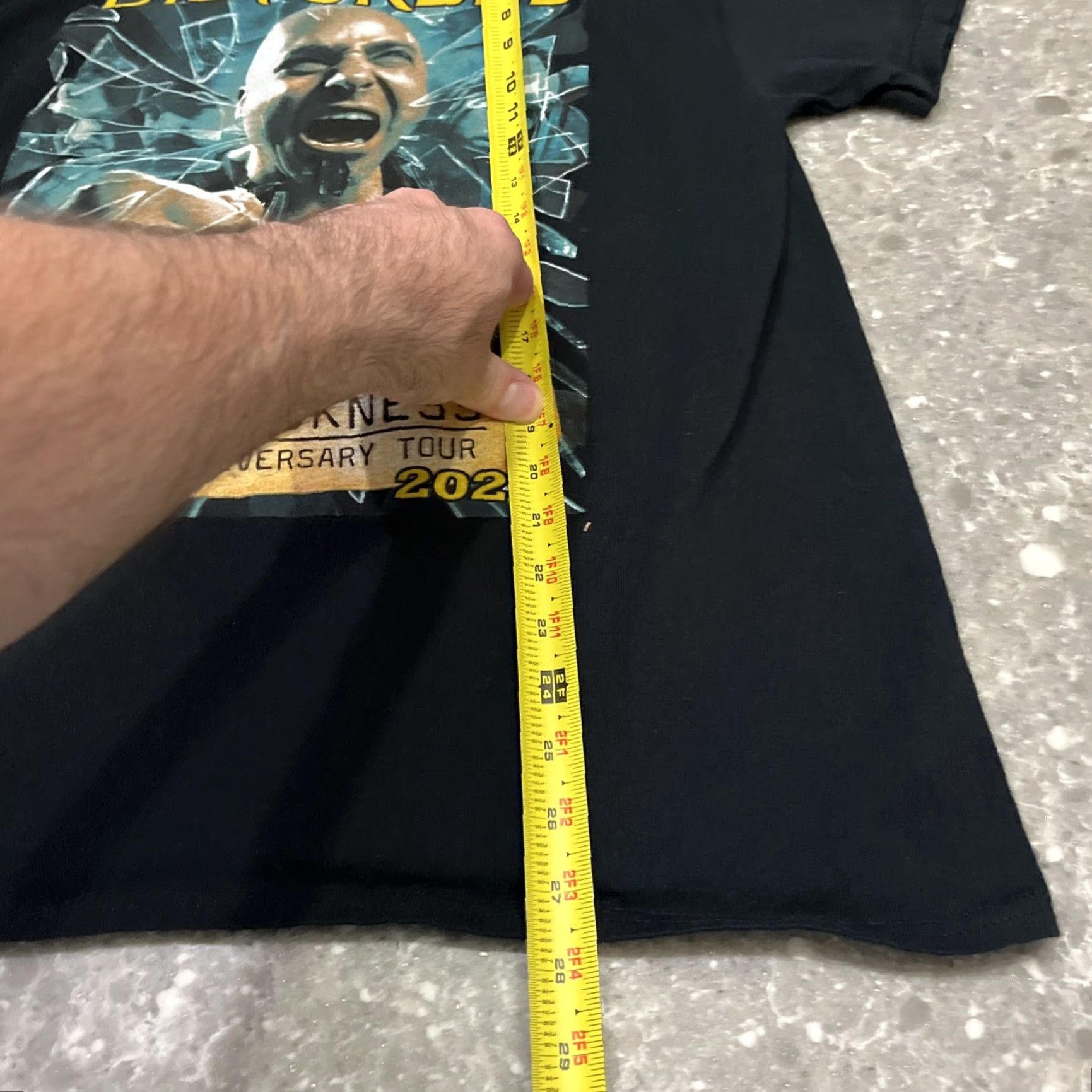 Vintage Disturbed The Sickness 25th Anniversary Tour Graphic Band T Shirt Medium Mens Black Cotton Crew Neck Short Sleeve Suna Vintage No Size US M / EU 48-50 / 2 - 5 Thumbnail