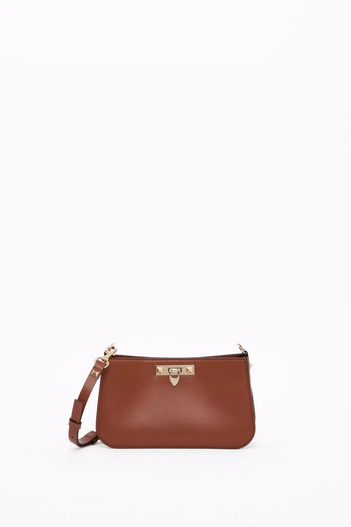 Valentino oc11z0725 Size:OS/Fierce Small Calfskin Bag in Brown Size ONE SIZE - 1 Thumbnail