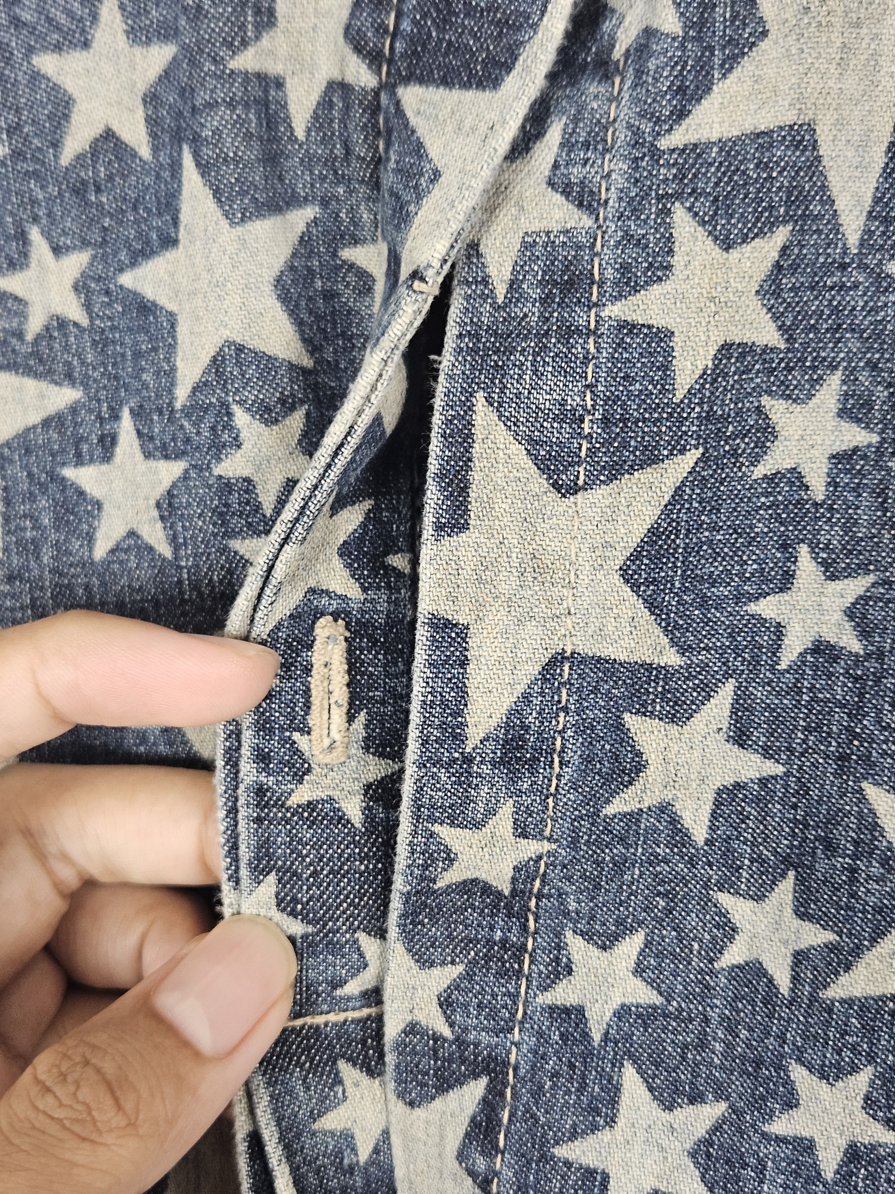 Hysteric Glamour × If Six Was Nine × Japanese Brand Hysteric Glamour Stars Denim Jeans jacket Size S / US 4 / IT 40 - 7 Thumbnail