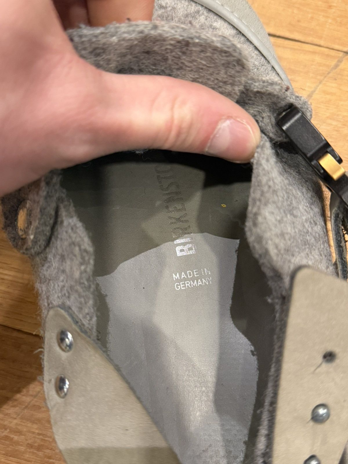 Dior Dior x Birkenstock Felt Clog - Grey Size US 9 / EU 42 - 12 Thumbnail