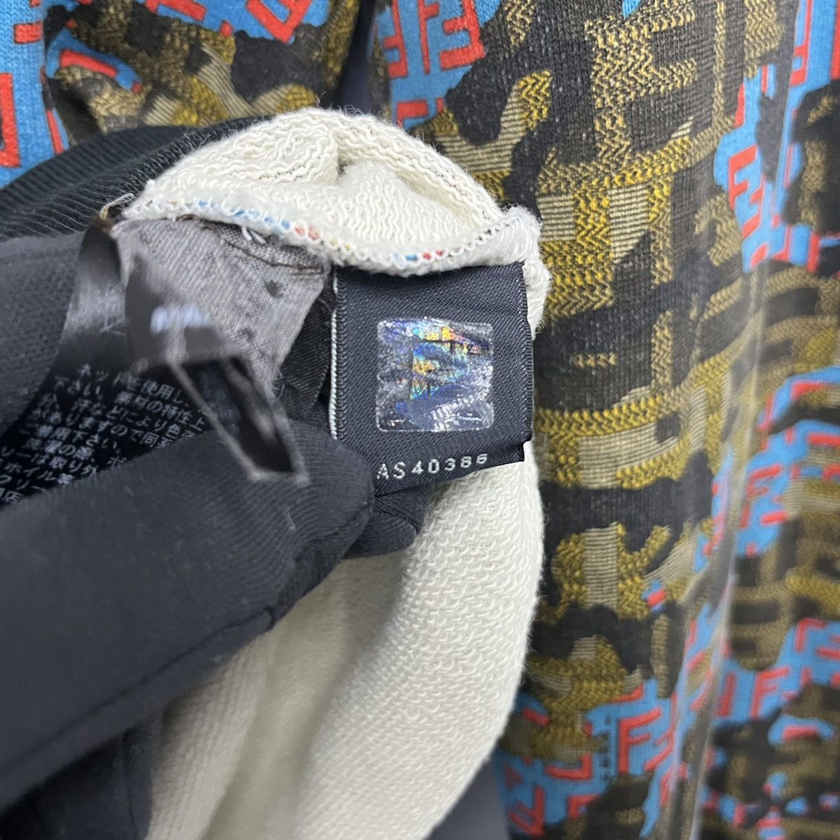 Fendi Fendi Monogram Blue Camouflage Full Zip Hoodie Jacket Size US M / EU 48-50 / 2 - 12 Thumbnail