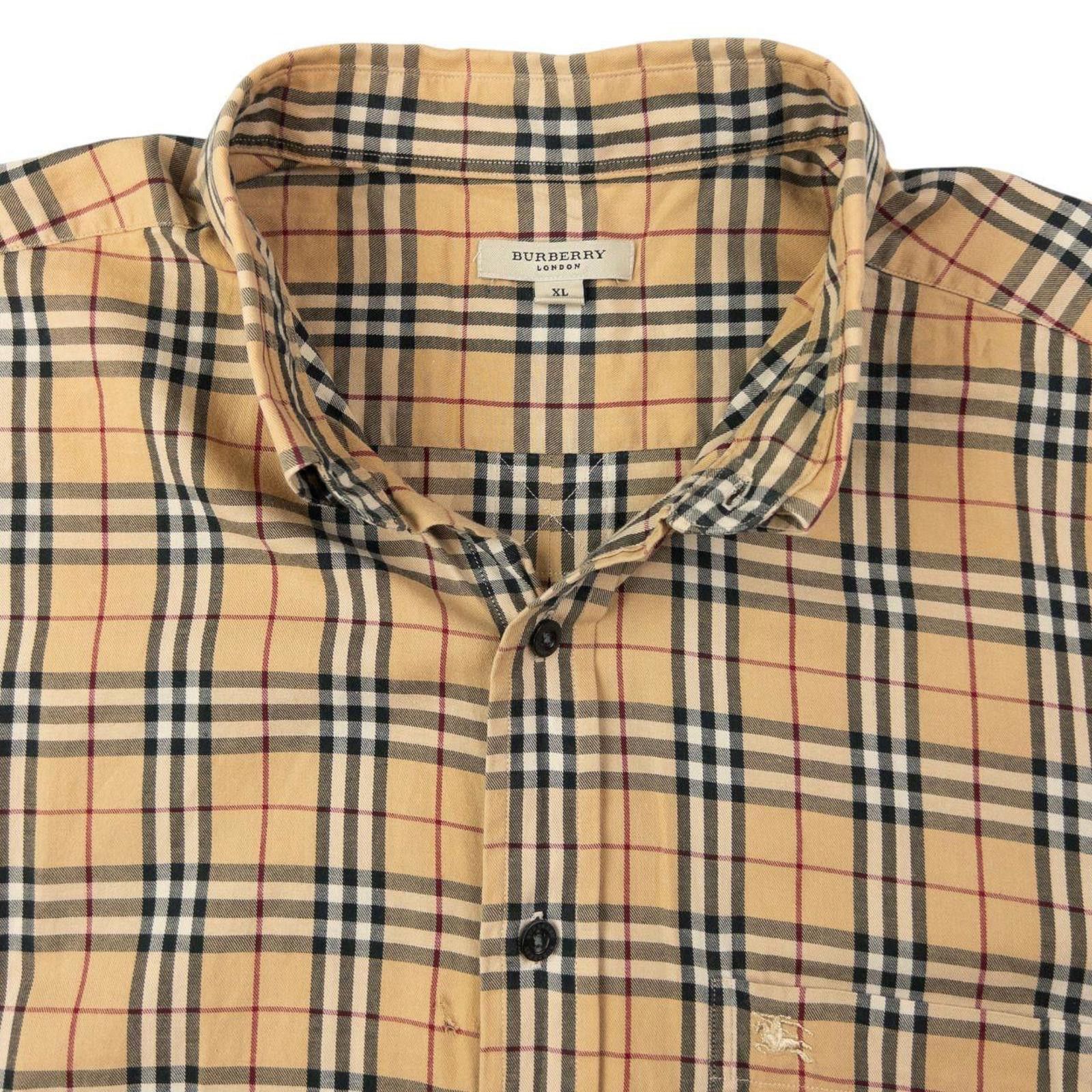 Burberry Vintage Burberry Nova Check Short Sleeve Button Up Shirt XL Size US XXS / EU 40 - 4 Thumbnail