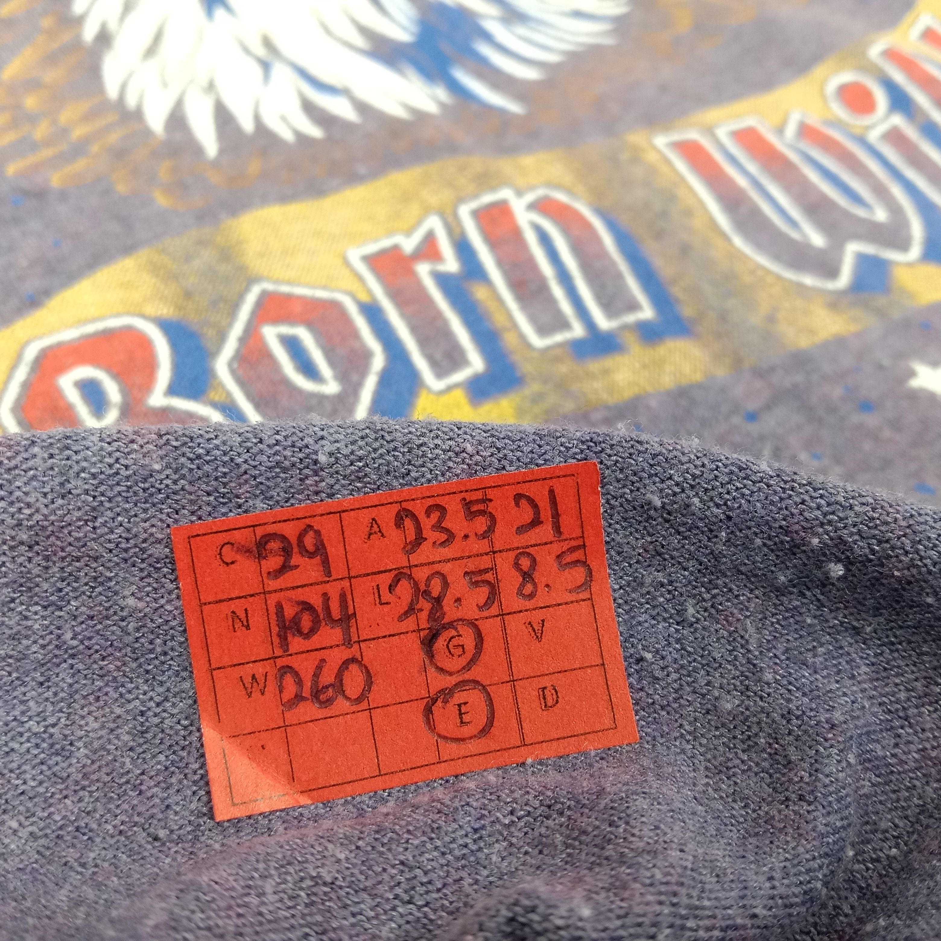 Vintage Born Wild Eagle Design Motorcycle Rider Style Vintage Tshirt Size US XL / EU 56 / 4 - 9 Thumbnail